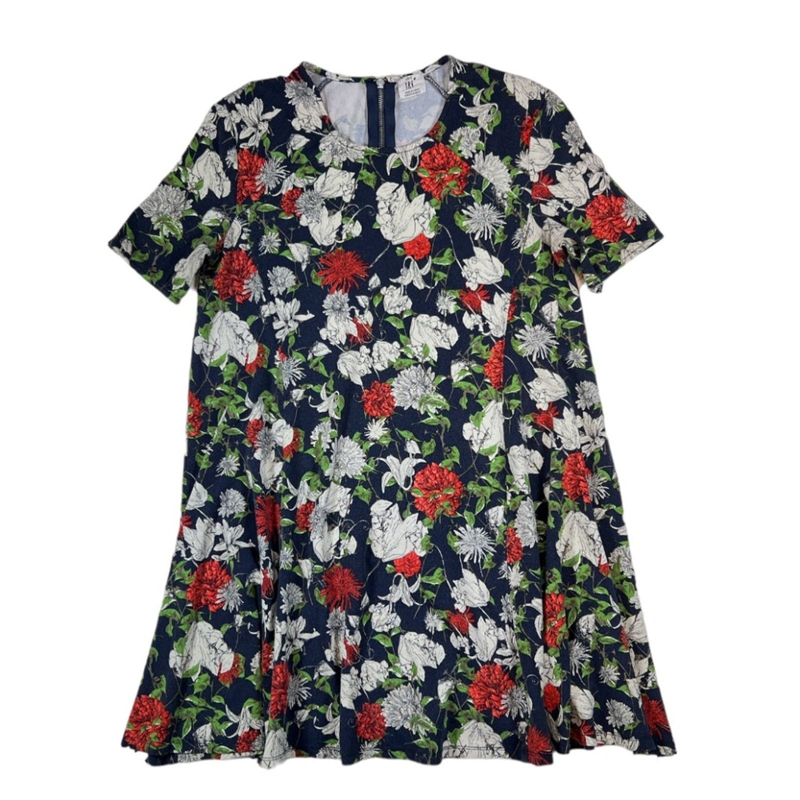 NBDN Nobrandedon TRF Gray/Green Floral Top | Size 28 Size XL / US 12-14 / IT 48-50 - 1 Thumbnail