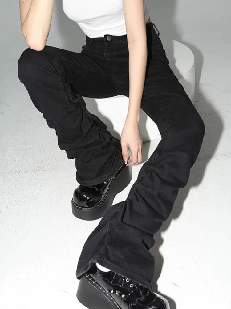 Jean Y2k Flare Jeans Size US 32 / EU 48 - 2 Thumbnail