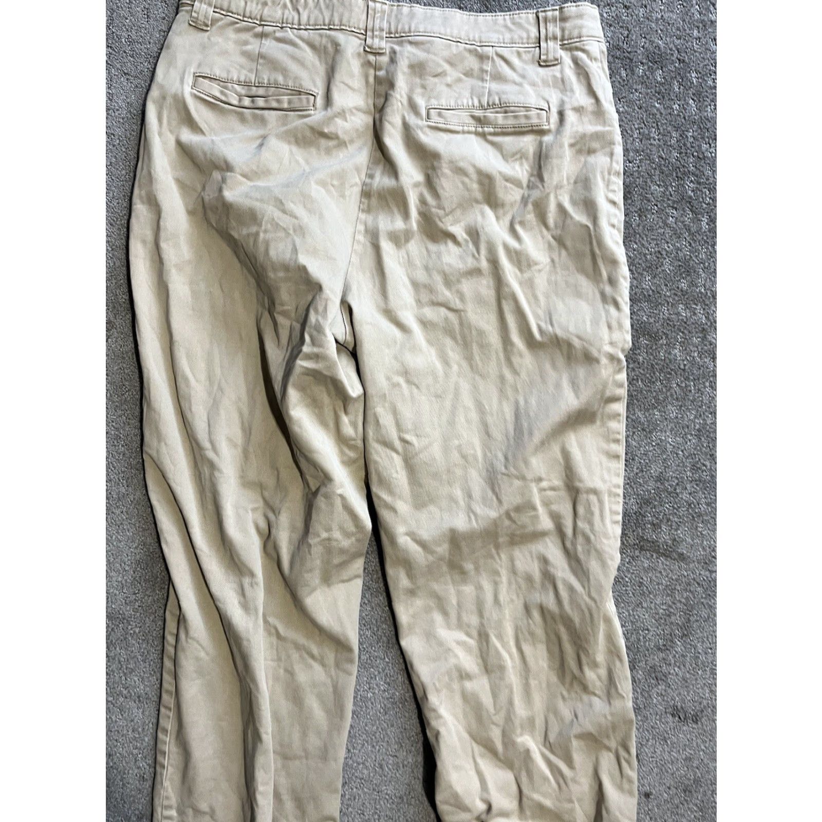 Vintage LL Bean Women Pants 14 Tall Beige Chino Stretch Cotton Spandex Classic Fit 277337 Womens Size 36" / US 14 / IT 50 - 4 Thumbnail