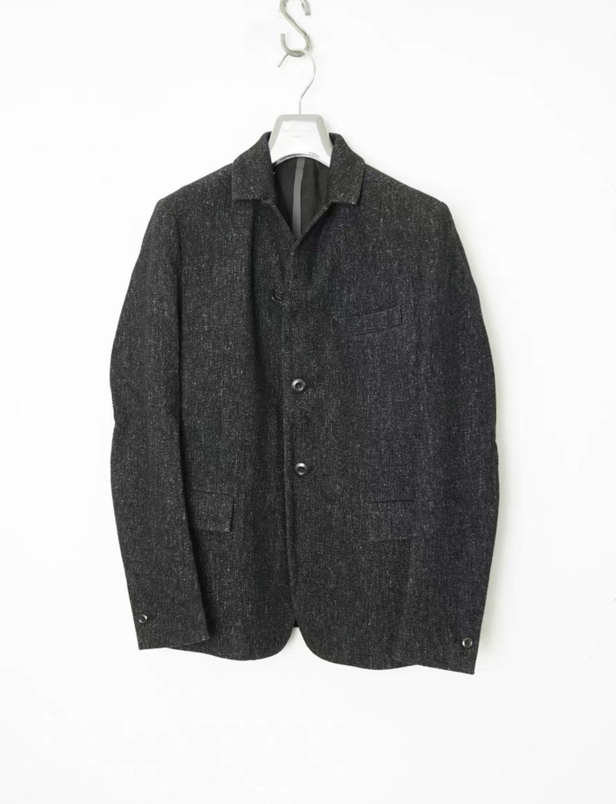Kazuki Kuraishi Kazuyuki Wool Blend Heather Jacket / Blazer Size US XS / EU 42 / 0 - 1 Thumbnail