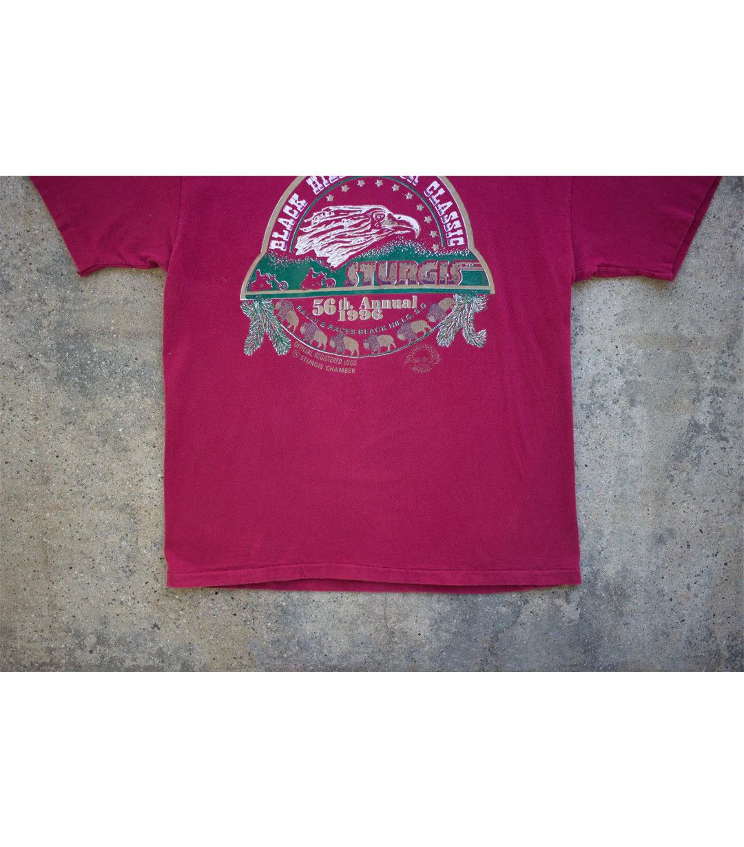 Vintage 1996 Vintage Sturgis Motorcycle Rally T-Shirt Size US L / EU 52-54 / 3 - 4 Thumbnail