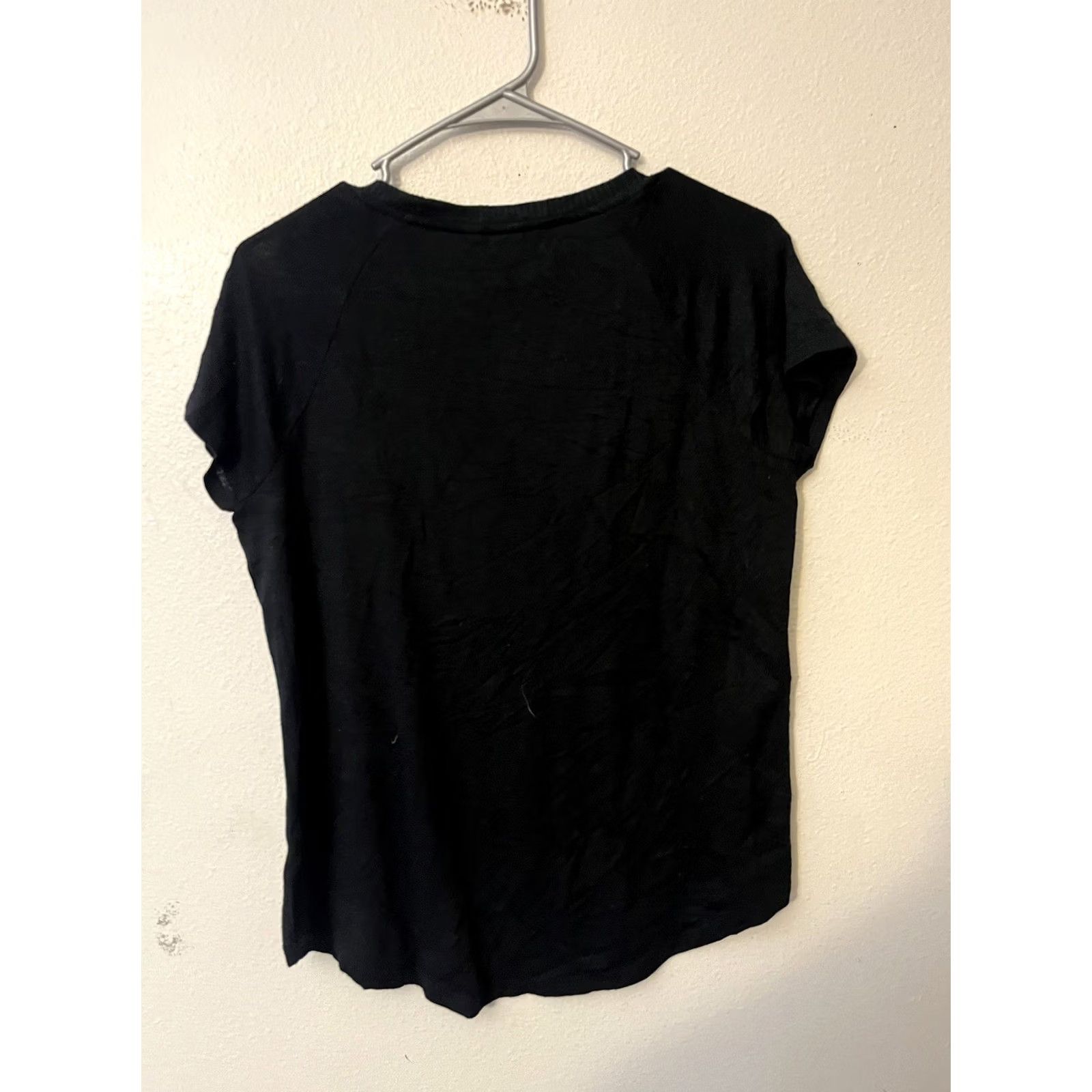 Gap Gap Luxe Tee Shirt Women Size Small Black Round nEck Top Short Sleeve T Fit Size S / US 4 / IT 40 - 2 Thumbnail
