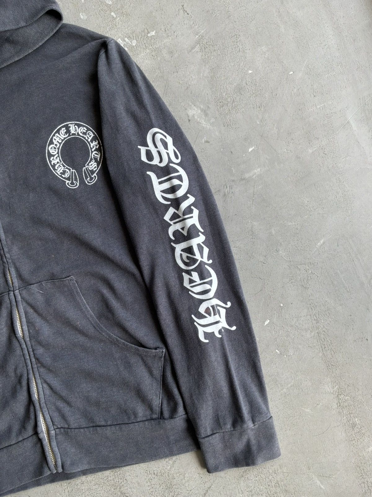 Chrome Hearts 2000s Chrome Hearts - T-Bar Script - Zip Hoodie Size US L / EU 52-54 / 3 - 7 Thumbnail