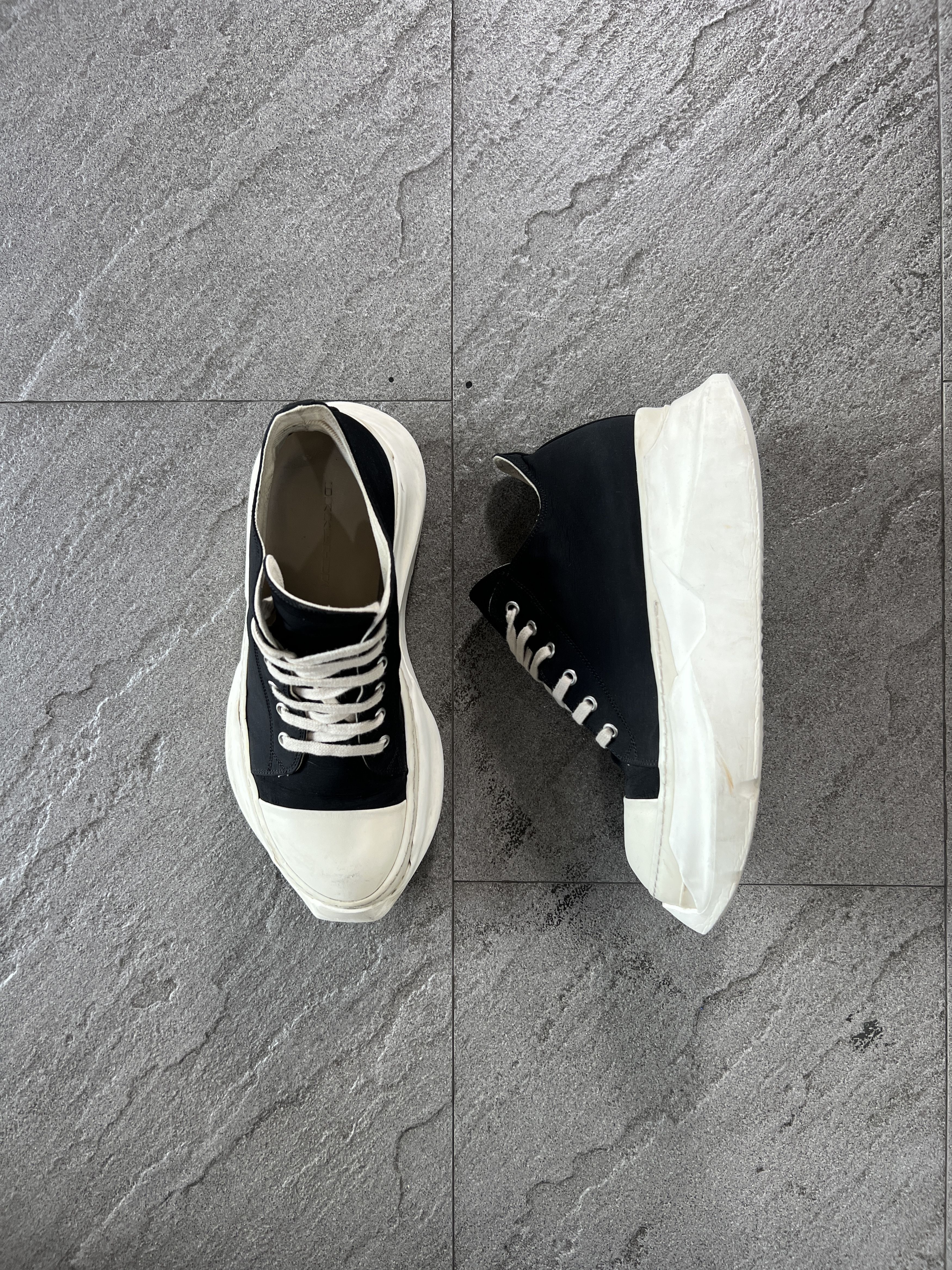Rick Owens Drkshdw Rick Owens DRKSHDW Abstract Low Sneakers Black EU41 Size US 8 / EU 41 - 1 Thumbnail