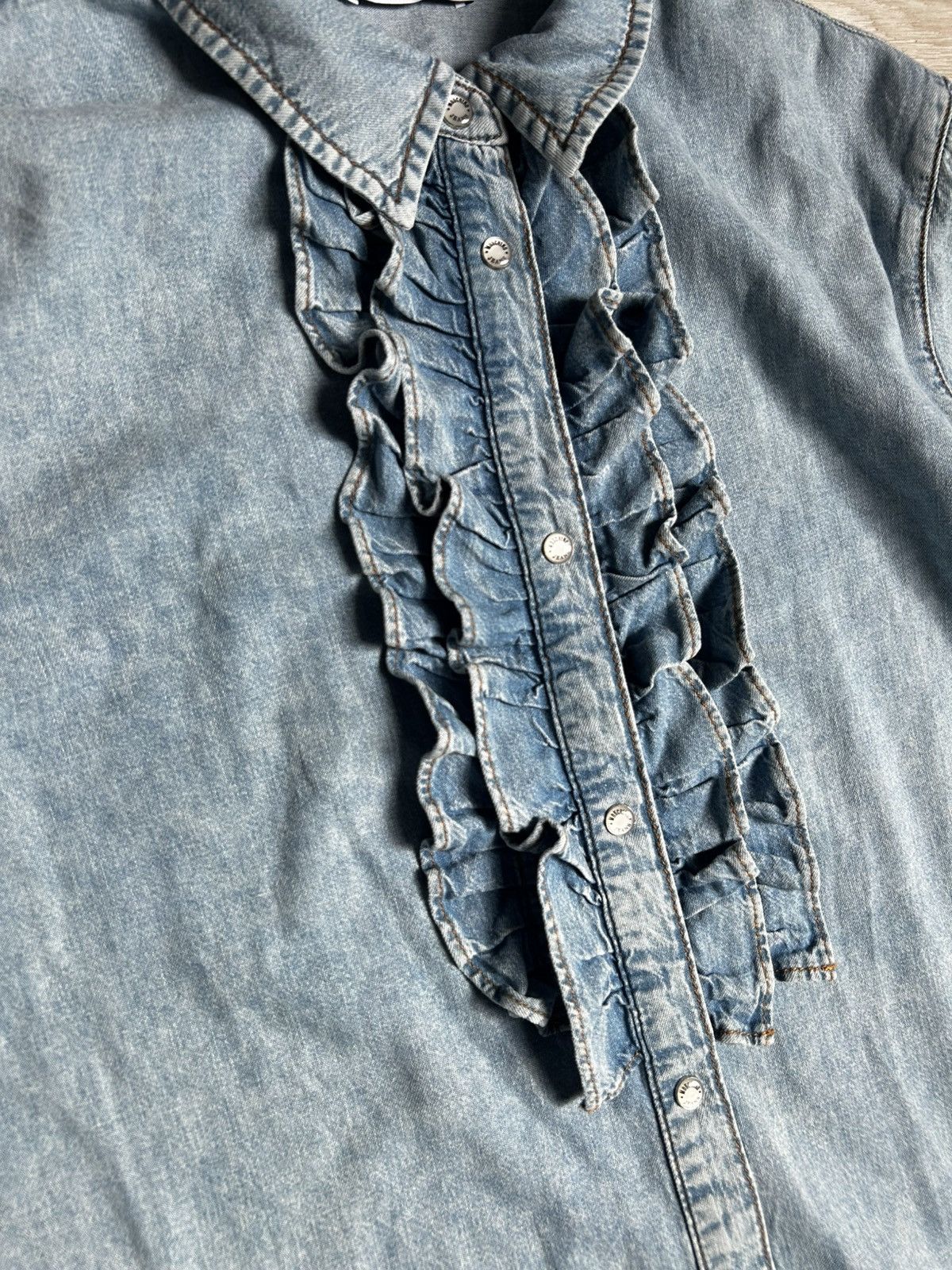 Moschino M05CH1N0 jeans chambray Dress designer luxury premium Size L / US 10 / IT 46 - 2 Thumbnail