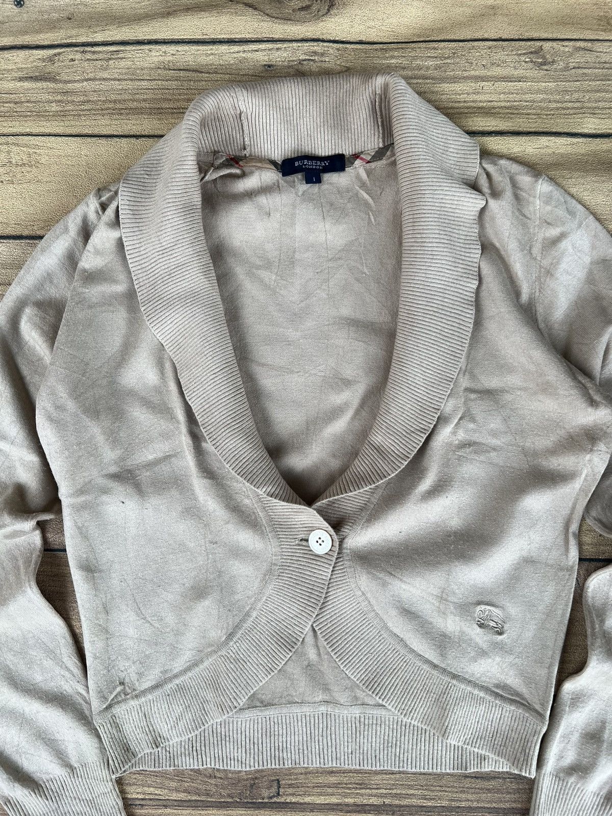Burberry Burberry cardigan one button Size S / US 4 / IT 40 - 2 Thumbnail