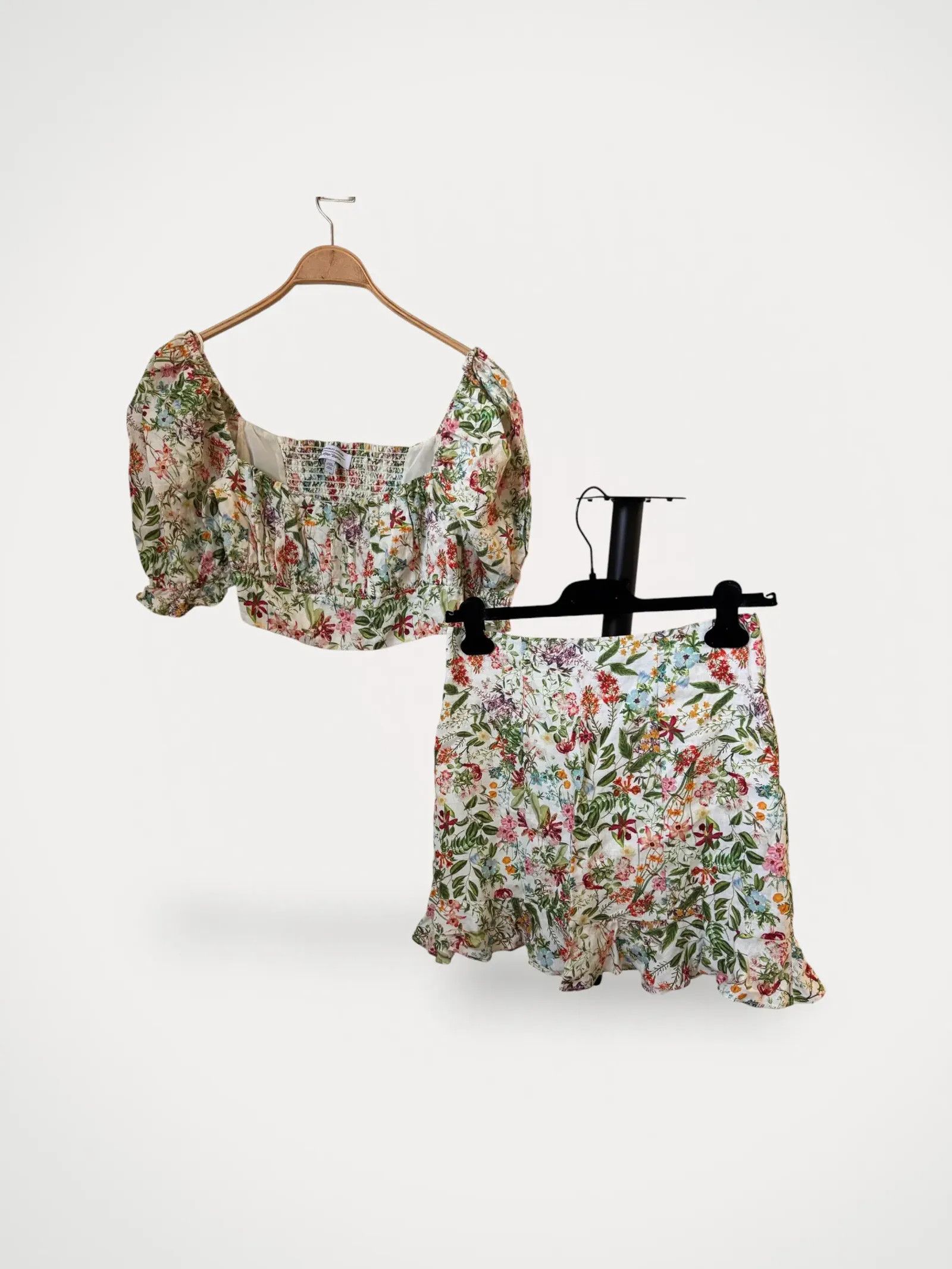 & Other Stories & Other Stories Flounced Linen Mini Skirt and top Dress Size S / US 4 / IT 40 - 1 Thumbnail