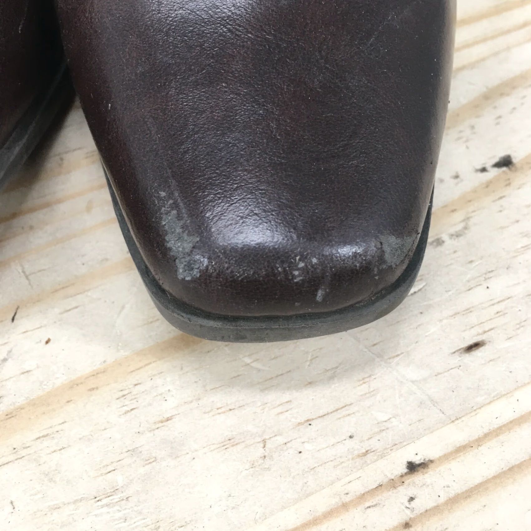 Vintage LifeStride Boots Womens 7.5 M Scout Ankle Bootie Brown Faux Leather Block Heels Boots Size US 8 / IT 38 - 3 Thumbnail