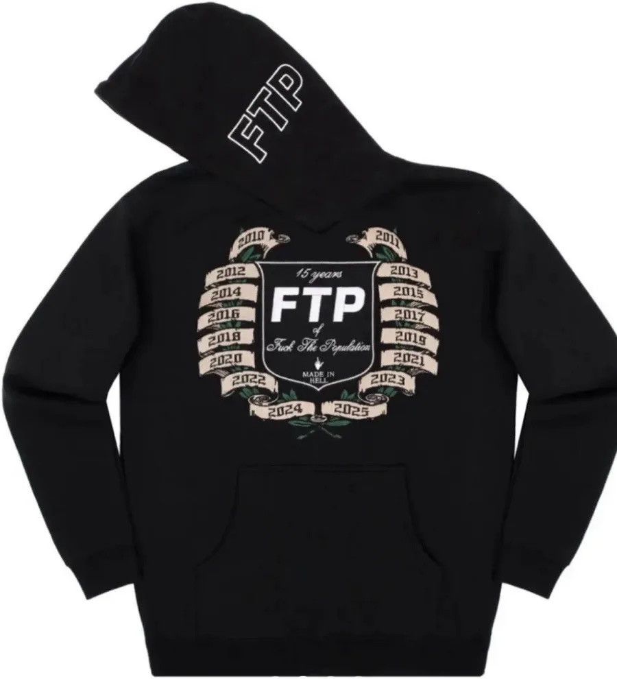 Fuck The Population FTP 15 year anniversary hoodie Size US XL / EU 56 / 4 - 1 Thumbnail