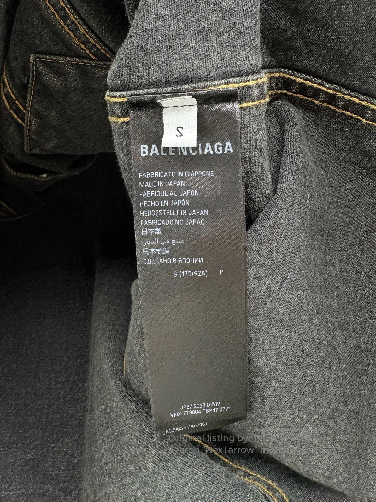 Balenciaga Balenciaga Sanskrit Graffiti Denim Jacket. Size US S / EU 44-46 / 1 - 5 Thumbnail