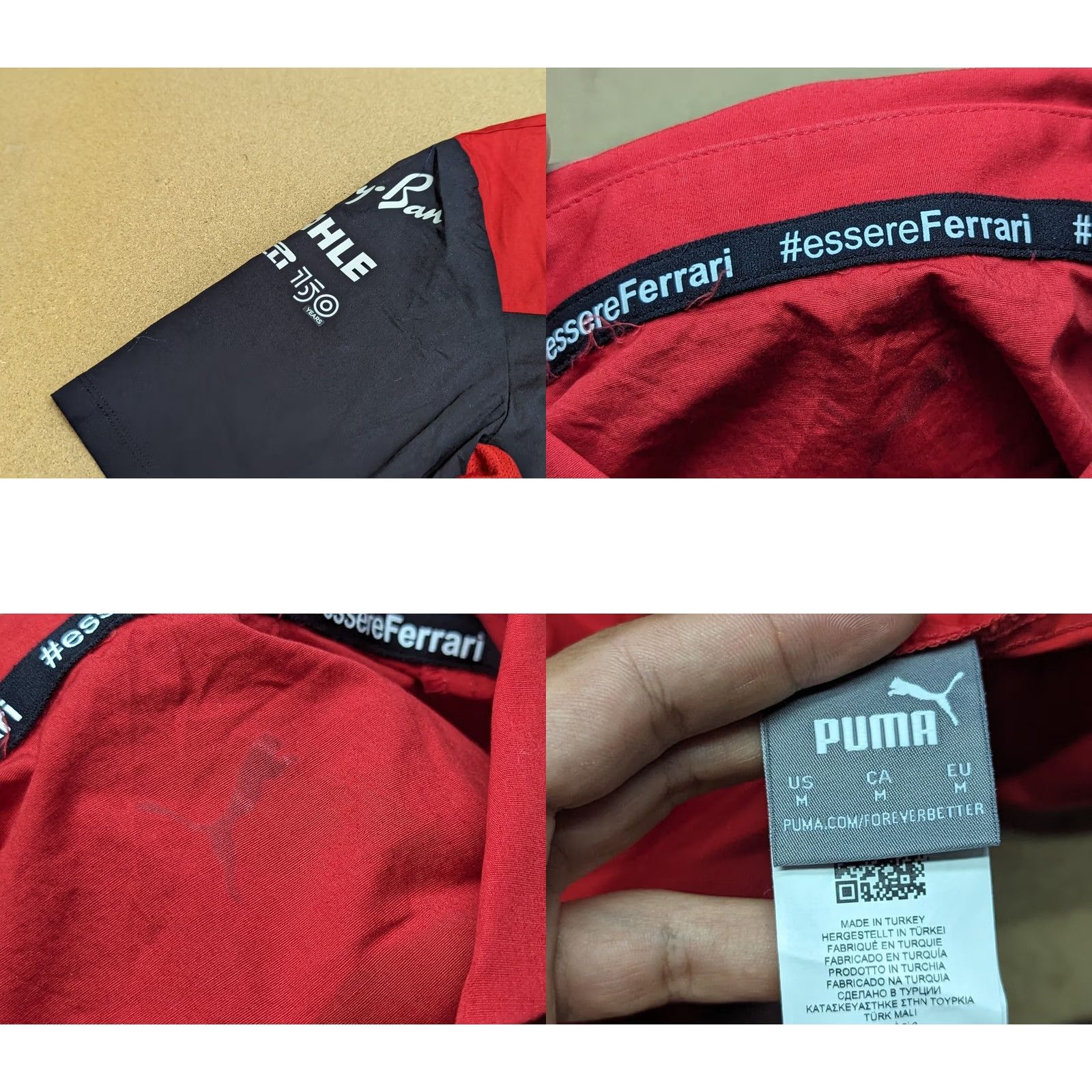 Puma PUMA Scuderia Ferrari 2022 F1 Formula Team Staff Issue Button Up Shirt Shell Size M Multicolor Cotton Canvas Short Sleeve Round Neck Mens Shirt Size US M / EU 48-50 / 2 - 9 Thumbnail
