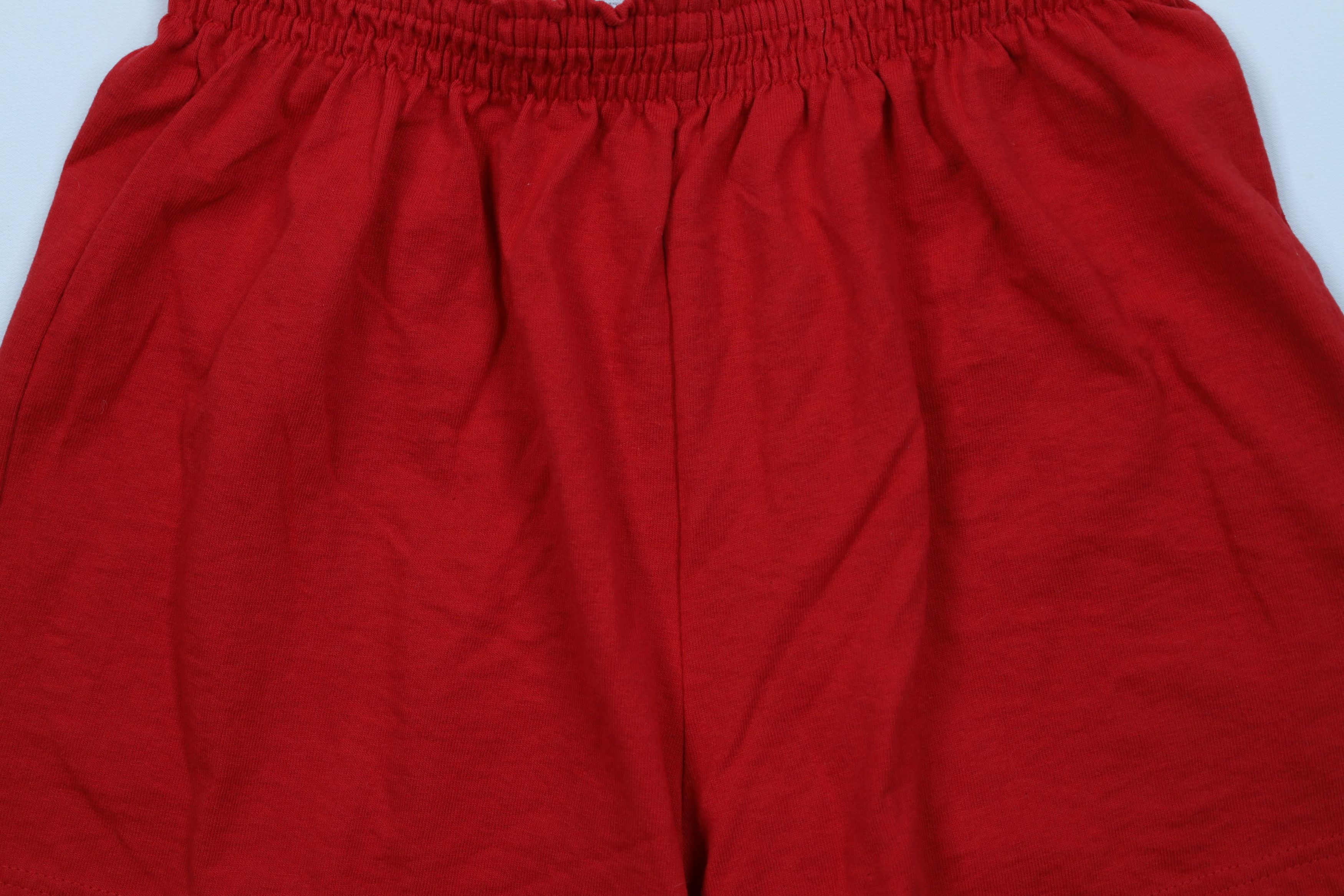 Vintage Vintage 90s Streetwear Faded Blank Hot Short Shorts Red Size 24" / US 00 / IT 34 - 3 Thumbnail
