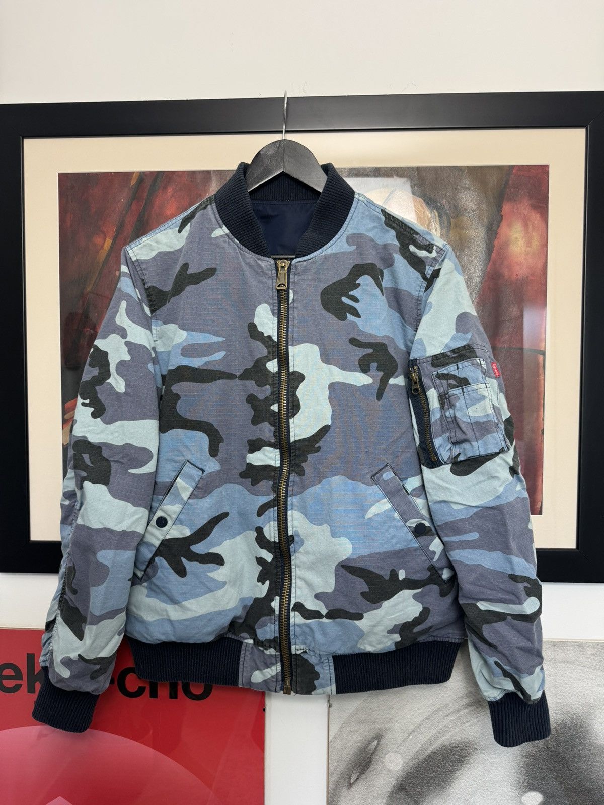 Supreme Supreme Reversible Camo Cotton MA-1 Bomber Jacket 2015 Rare Size US M / EU 48-50 / 2 - 1 Thumbnail