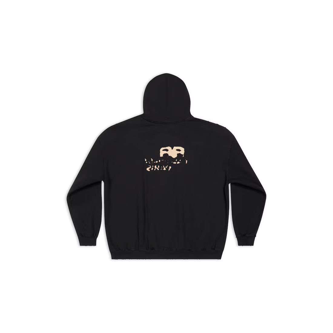 Balenciaga o1bcso1str0125 Hand-Drawn BB Icon Hoodie Large Fit in Black Size US M / EU 48-50 / 2 - 2 Thumbnail