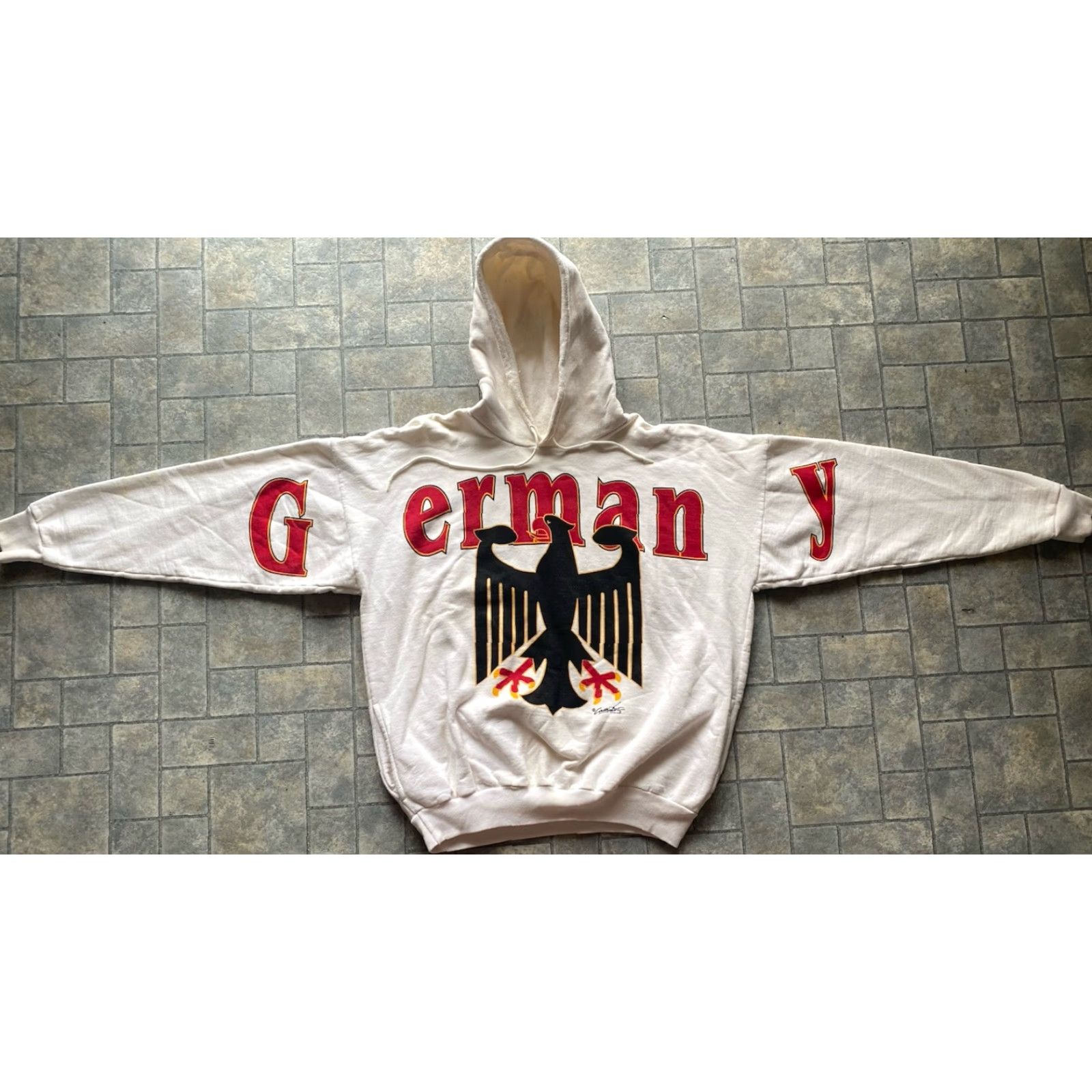 Vintage Calhoun Cotton Prints Hoodie White Men 2 Pullover Canada Size US XS / EU 42 / 0 - 2 Thumbnail