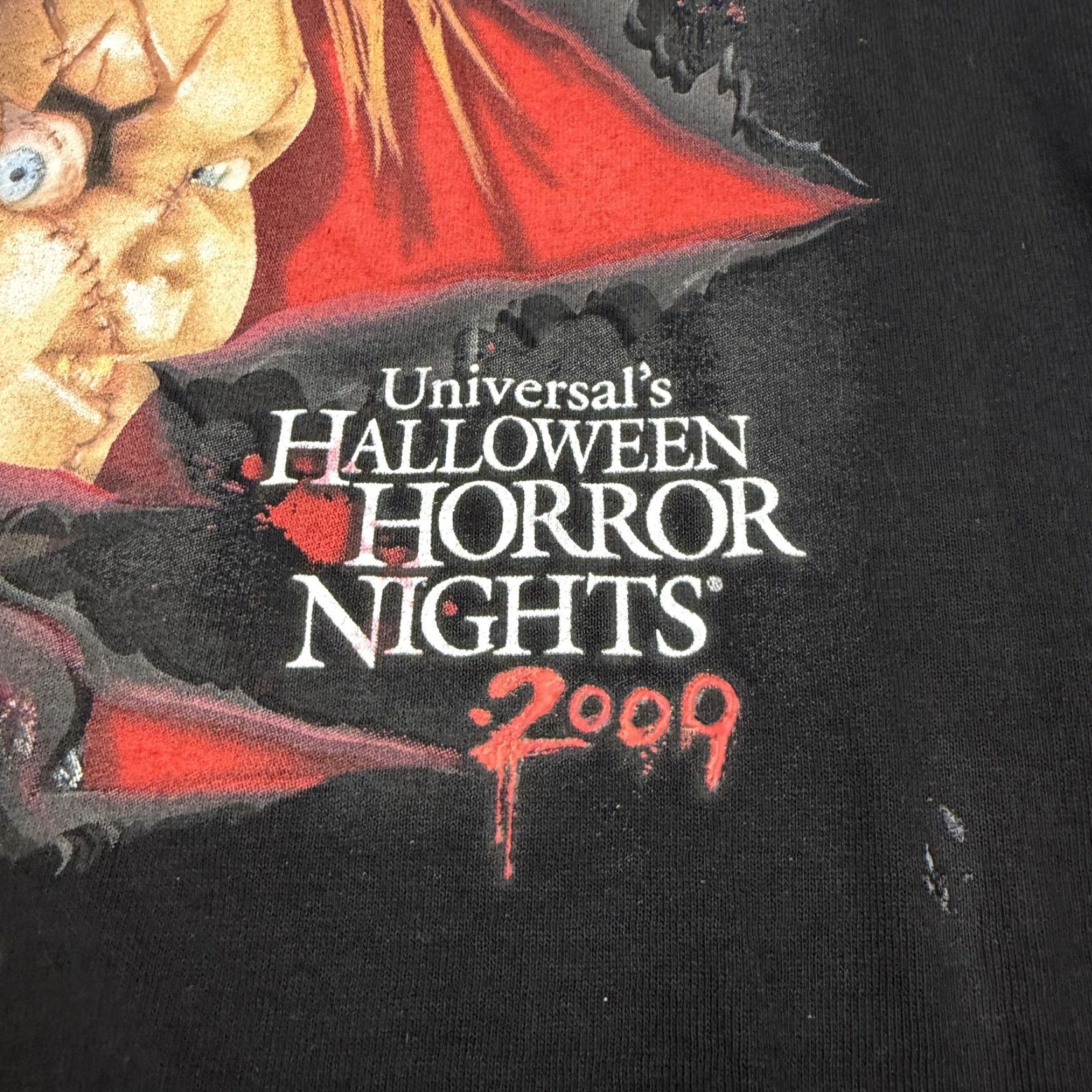 Vintage VINTAGE Universal Studios Shirt Mens Medium Halloween Horror Nights 2009 Chucky Saw Size US M / EU 48-50 / 2 - 4 Thumbnail
