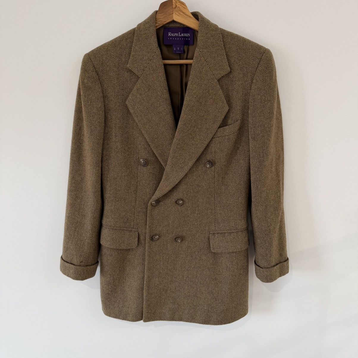 Ralph Lauren Purple Label VINTAGE RALPH LAUREN DOUBLE BREASTED CASHMERE BLAZER Size M / US 6-8 / IT 42-44 - 4 Thumbnail