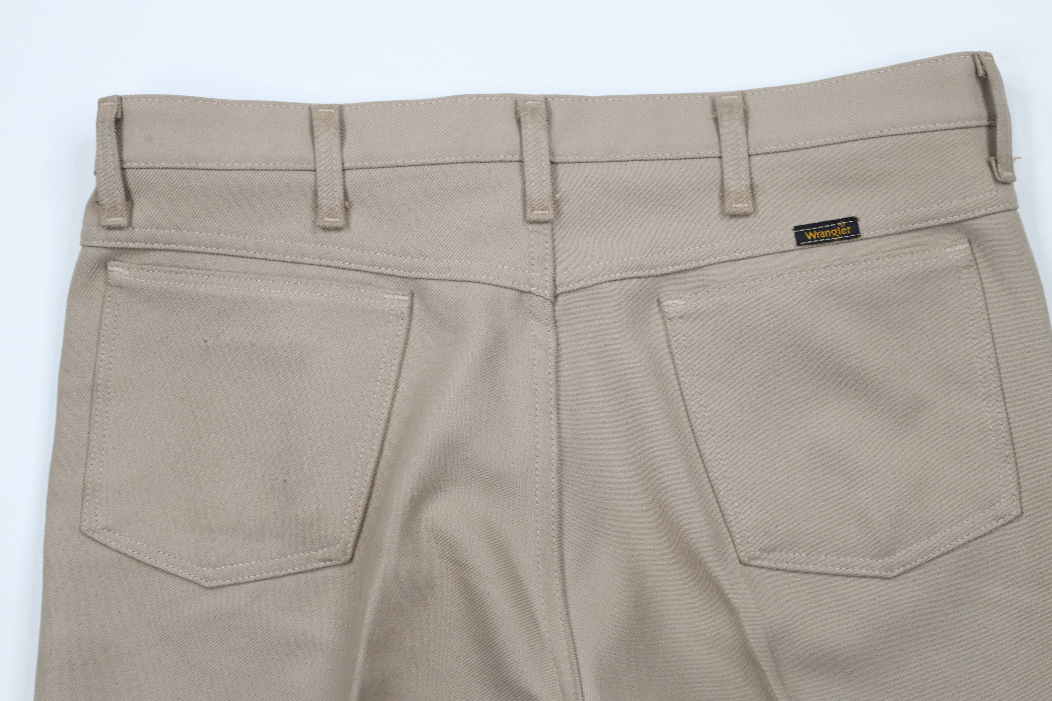 Vintage × Wrangler Vintage 90s Wrangler Knit Flared Bootcut Chino Pants Beige Size US 36 / EU 52 - 11 Thumbnail