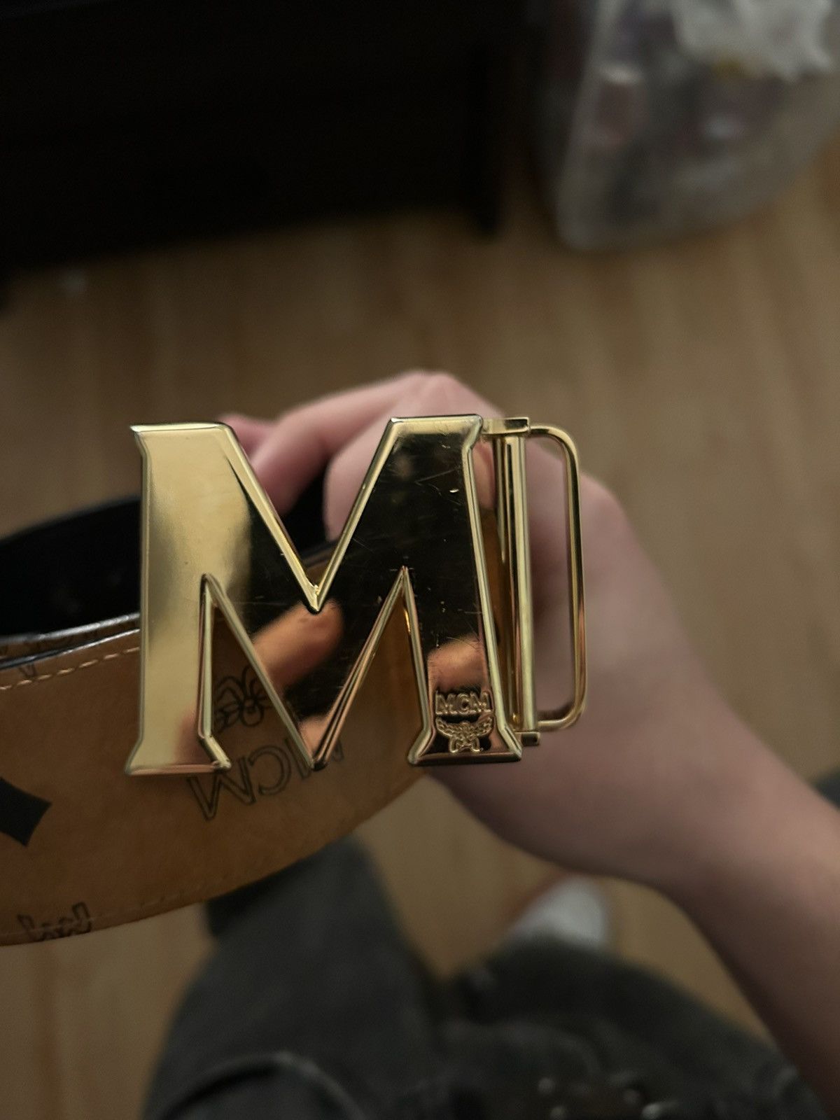 MCM Mcm belt mens Size 38 - 1 Thumbnail