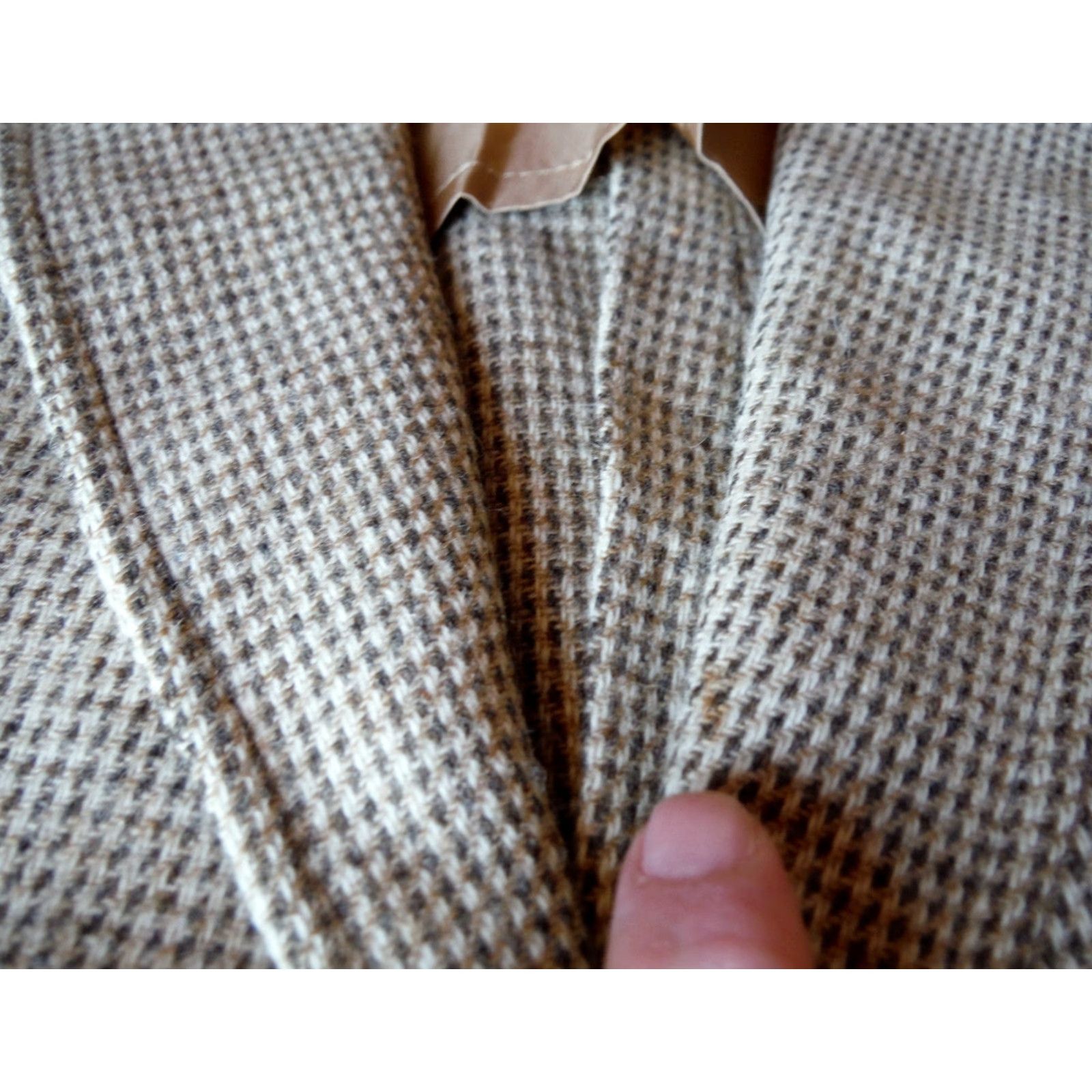 Pendleton VINTAGE Pendleton Houndstooth Virgin Wool 2 Button Mens Blazer Jacket 40 Size 40R - 6 Thumbnail
