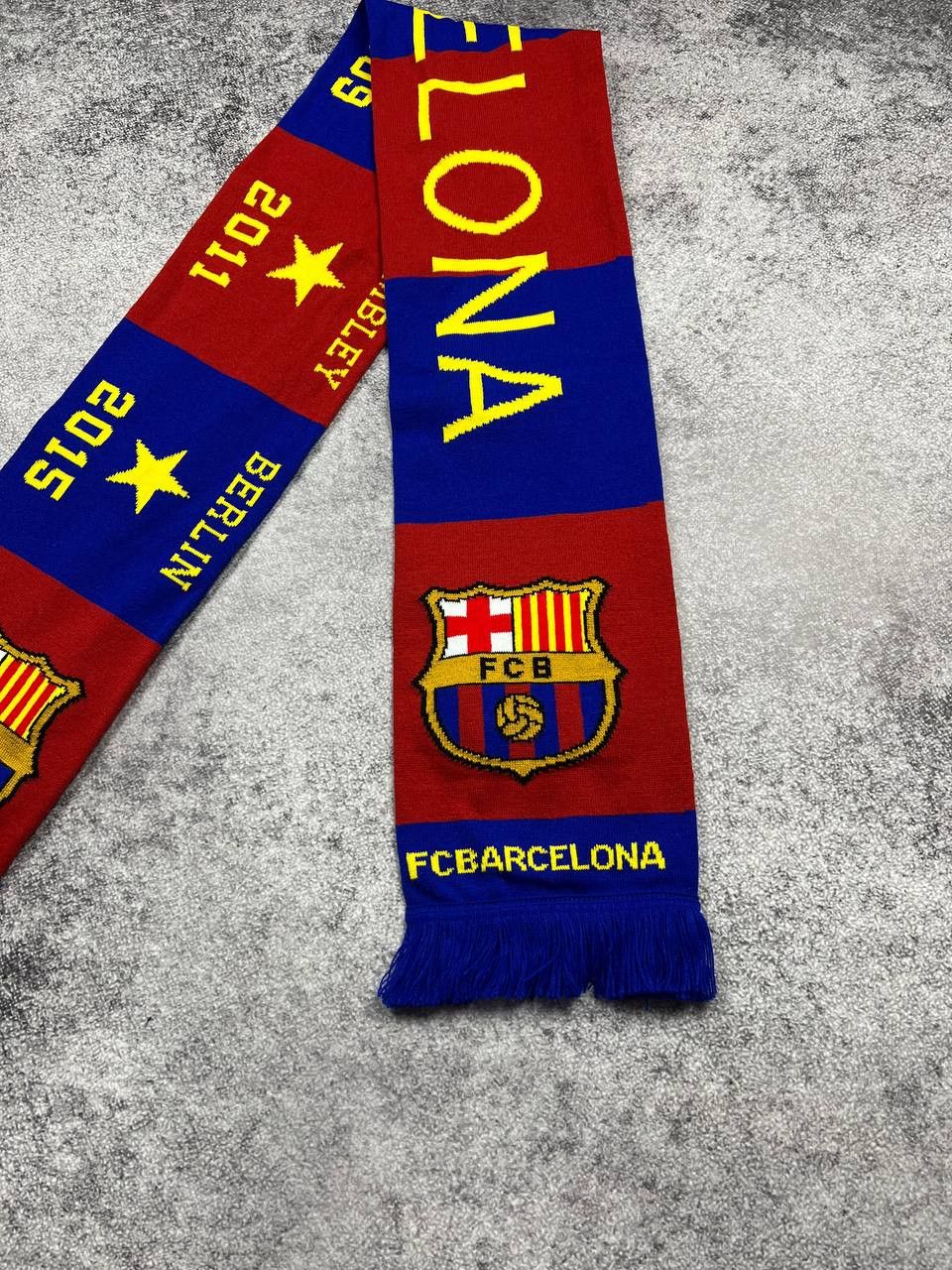 Vintage FC Barcelona Soccer Scarf Size ONE SIZE - 2 Thumbnail