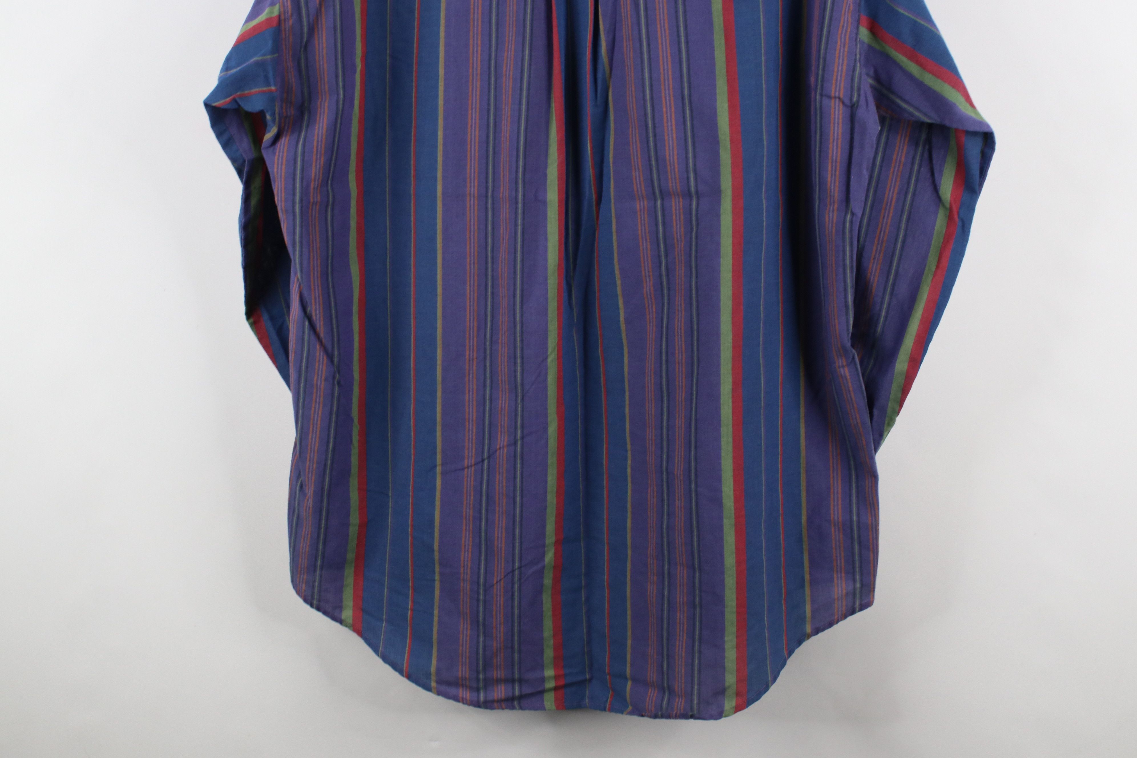 Vintage Vintage 90s Streetwear Block Collared Button Down Shirt Size US L / EU 52-54 / 3 - 11 Thumbnail