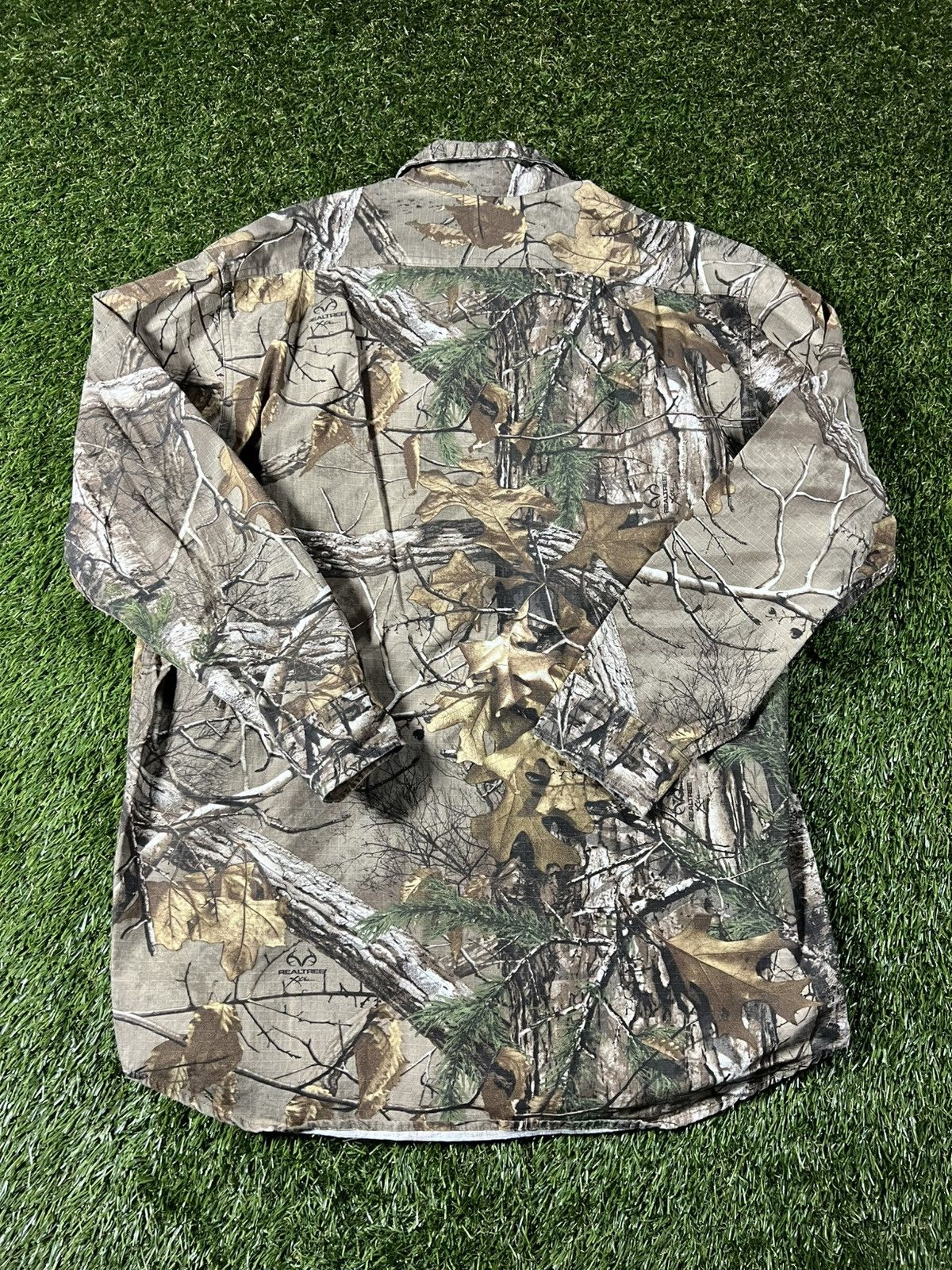 Realtree Vintage 90s Real Tree Camo Button Up Fall Flannel Jacket Size US L / EU 52-54 / 3 - 4 Thumbnail