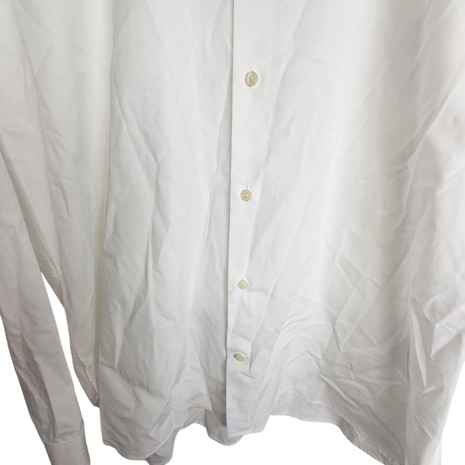 Ted Baker Ted Baker Endurance White Slim Fit Dress Shirt Classic 36/37 Size US XL / EU 56 / 4 - 3 Thumbnail