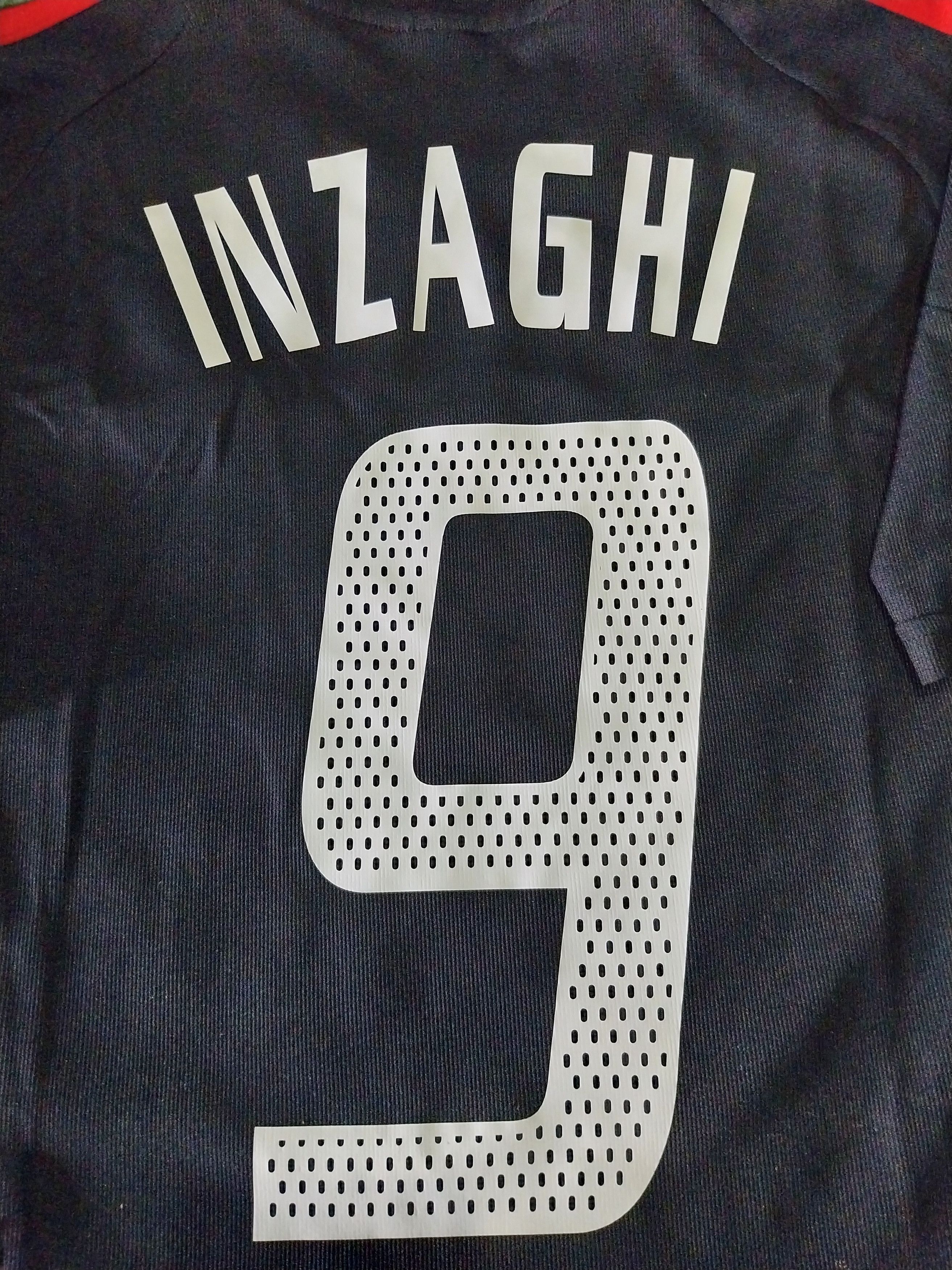 Ac milan 3rd 2002/2003 inzaghi jersey football