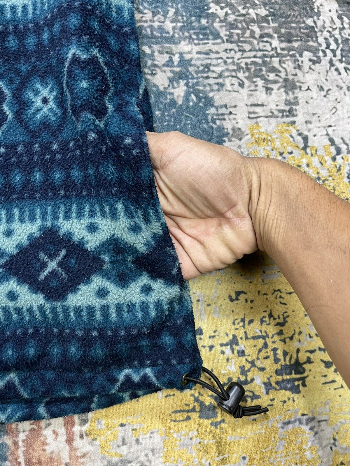 L.L. Bean Vtg LL Bean Aztec Tribe Fleece Snap Up Pullover Jumper Size US S / EU 44-46 / 1 - 11 Thumbnail