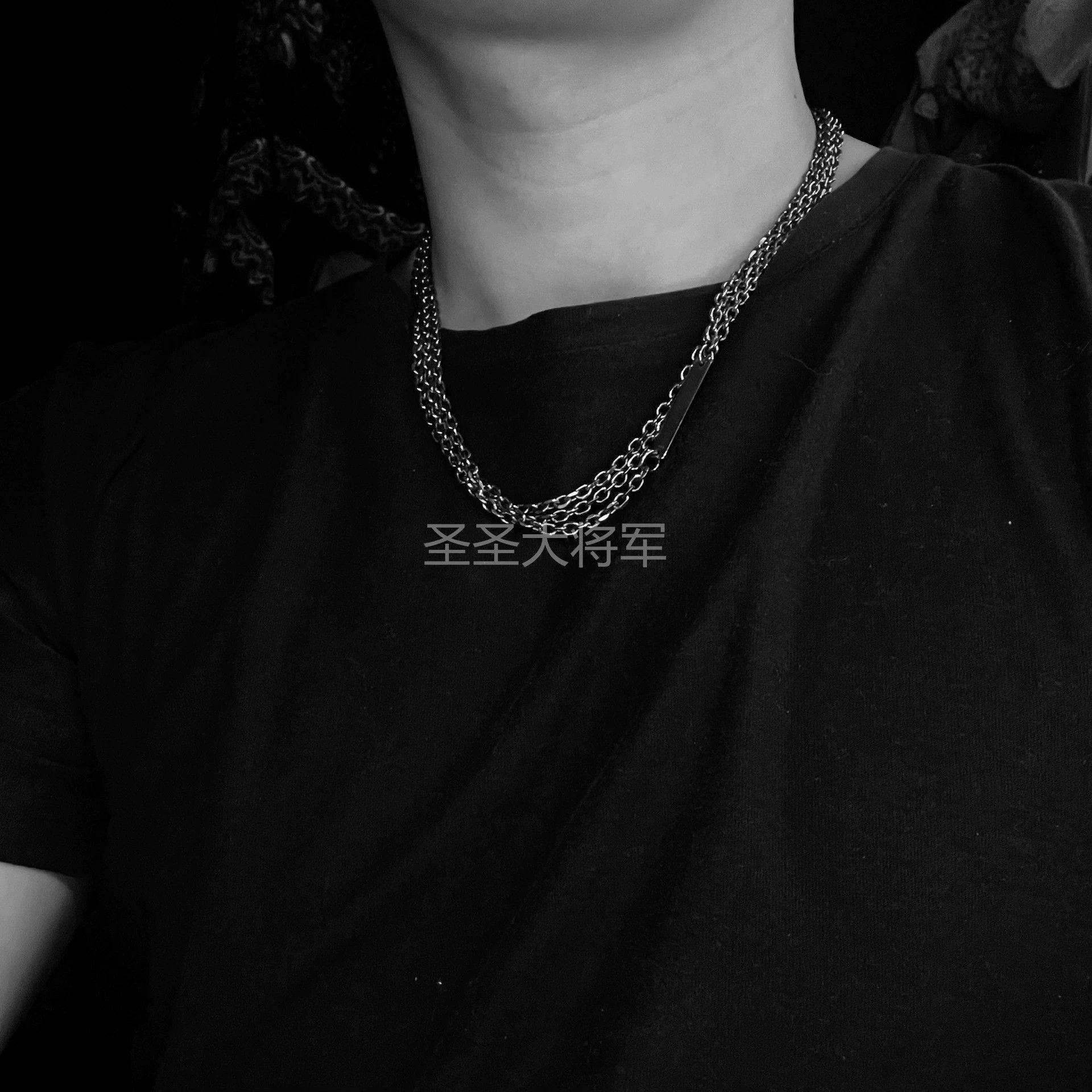 Chin Teo Chin Teo Oxidized Black 3-Link Chain Necklace Size ONE SIZE - 6 Thumbnail