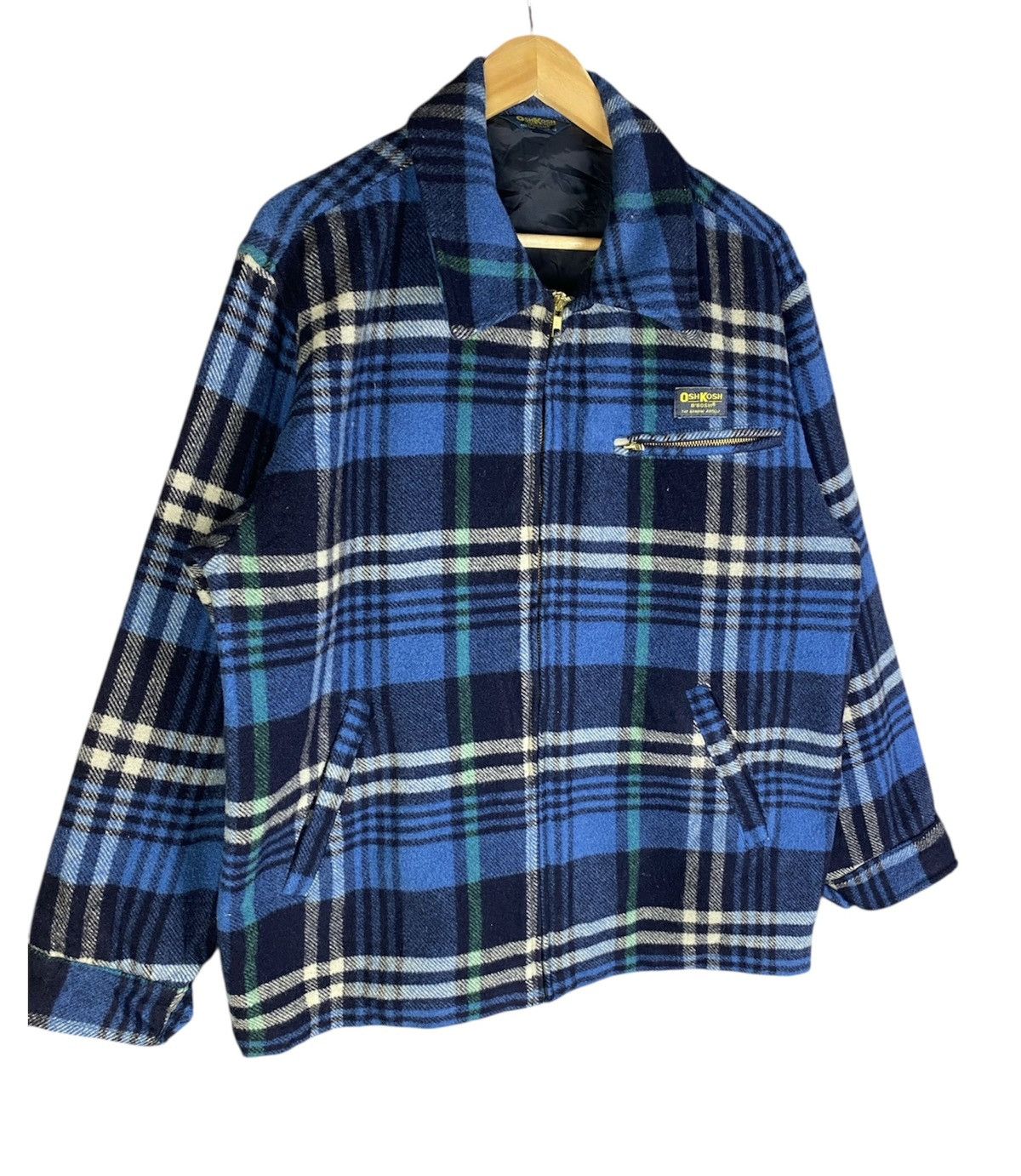 Flannel × Oshkosh OshKosh Outwear Wool Flannel Zip Up Jacket Size US M / EU 48-50 / 2 - 2 Thumbnail