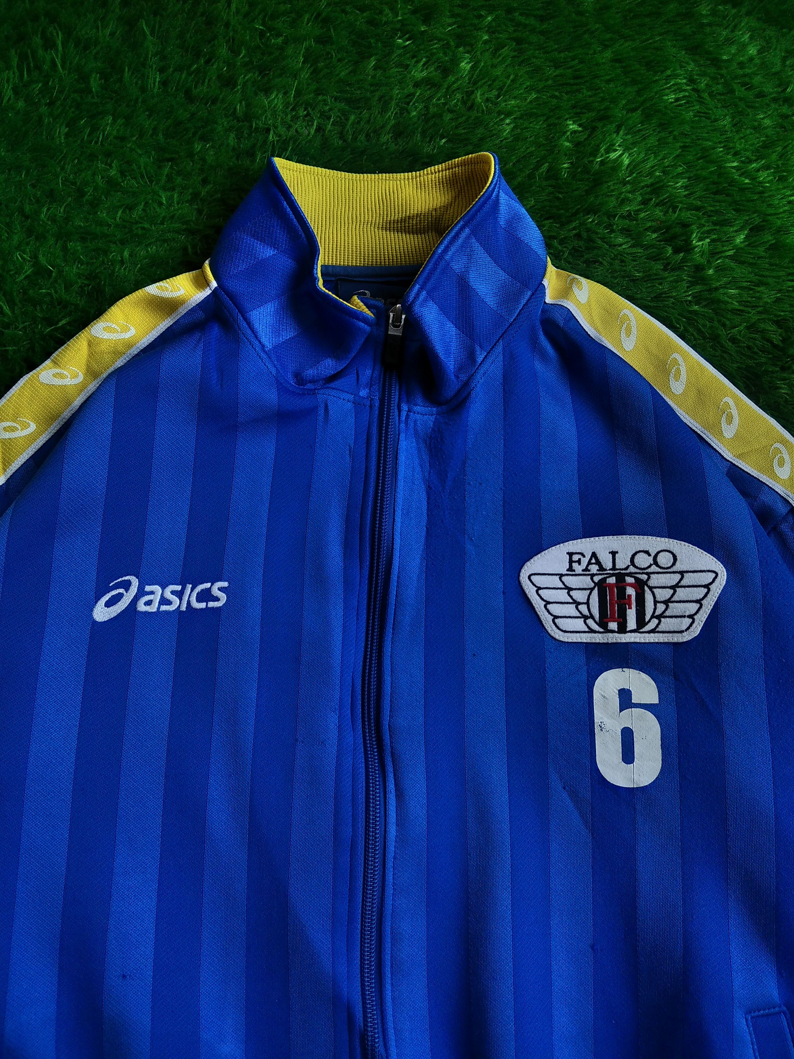 Asics 🔥RARE🔥Vtg 80s Asics Falco Tracktop Jacket Boxy Fit Size US L / EU 52-54 / 3 - 3 Thumbnail
