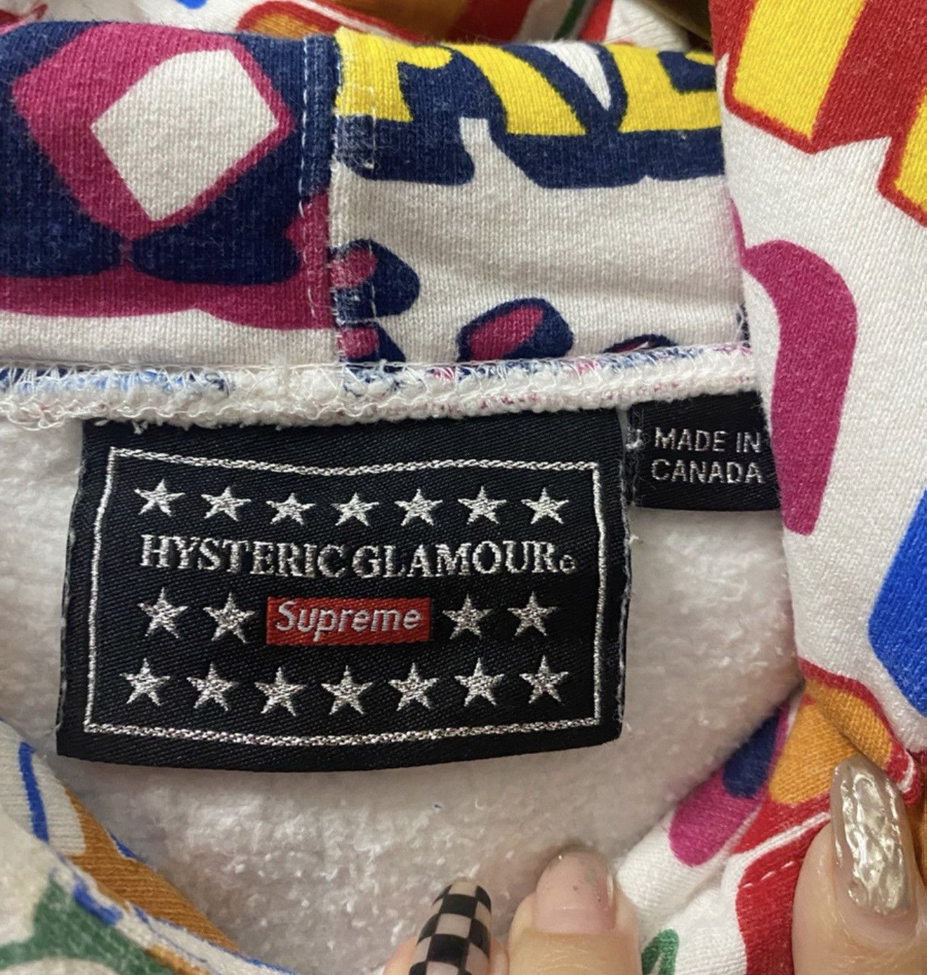 Supreme Supreme hysteric Glamour text hooded hoodie sweatershirt Size US M / EU 48-50 / 2 - 3 Thumbnail