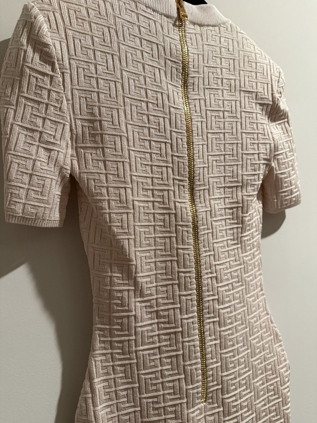 Balmain BALMAIN ‘25 Knit PB Labyrinth Mini Dress *New With Tags* Size XS / US 0-2 / IT 36-38 - 7 Thumbnail