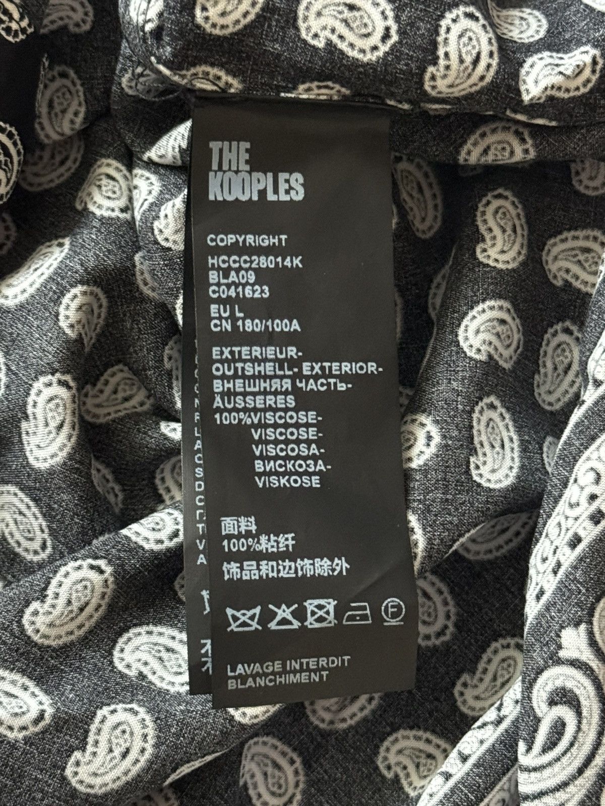 The Kooples × Vintage The kooples L HCCC28014K all printed Bandana shirt polo tee Size US L / EU 52-54 / 3 - 10 Thumbnail