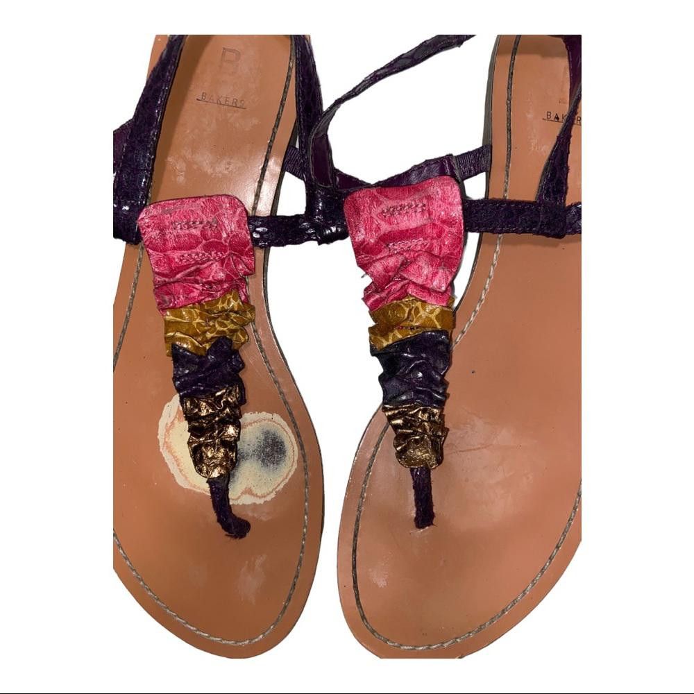 Ted Baker Bakers l Y2K Multicolored Thong Sandal Size 8.5 Size US 8.5 / IT 38.5 - 2 Thumbnail