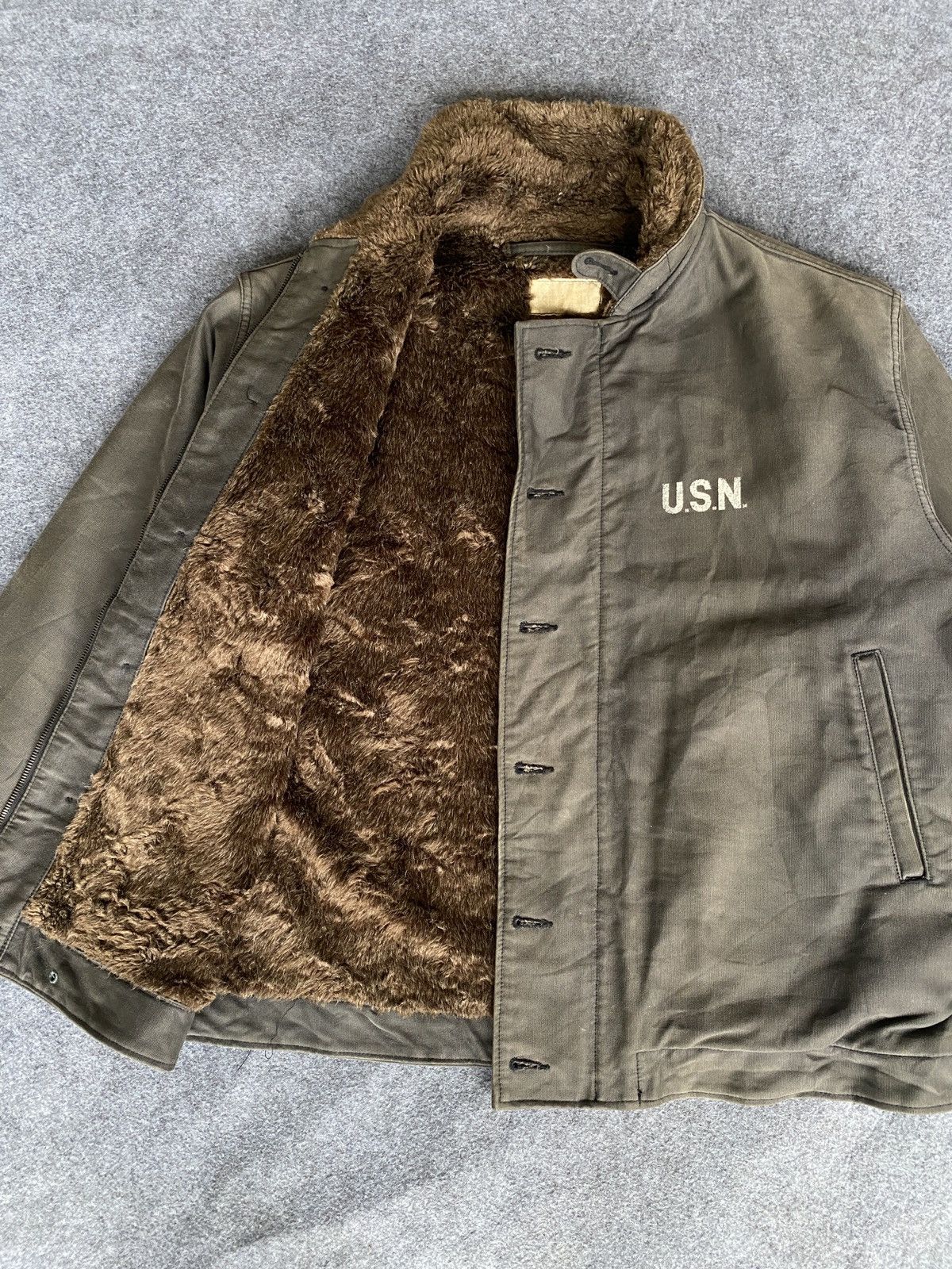 Vintage Vintage usn air force jacket Size US XL / EU 56 / 4 - 13 Thumbnail