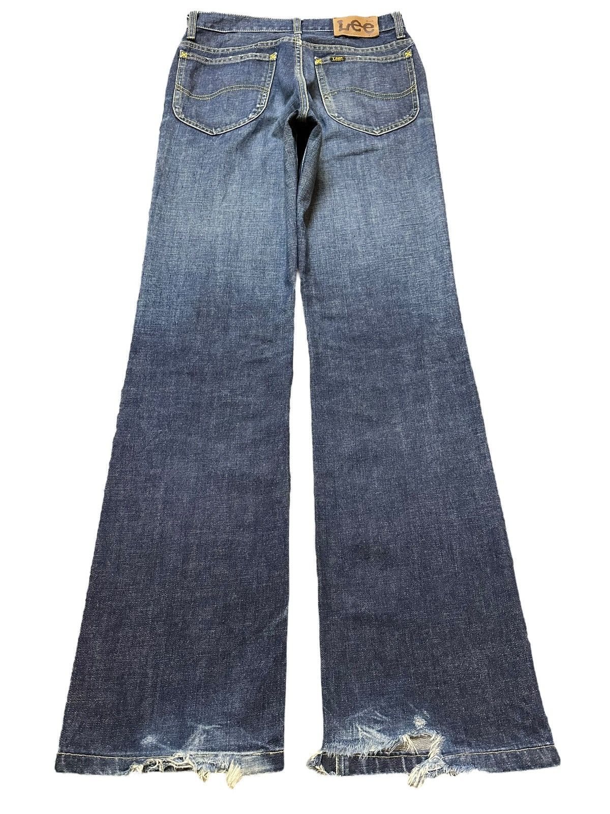 Lee Vintage Lee Riders Blue Faded Wash Style Wide Leg Jeans Size US 28 / EU 44 - 2 Thumbnail