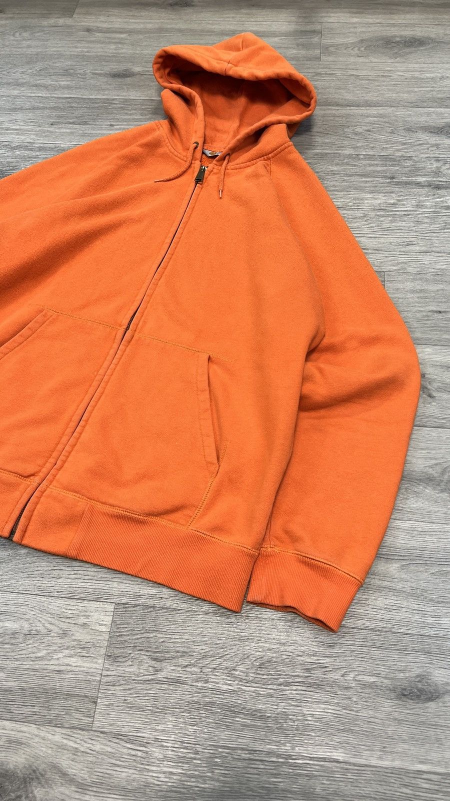 Carhartt Vintage Carhartt Orange Heavyweight Zip Chase Jacket Hoodie Size US XL / EU 56 / 4 - 3 Thumbnail