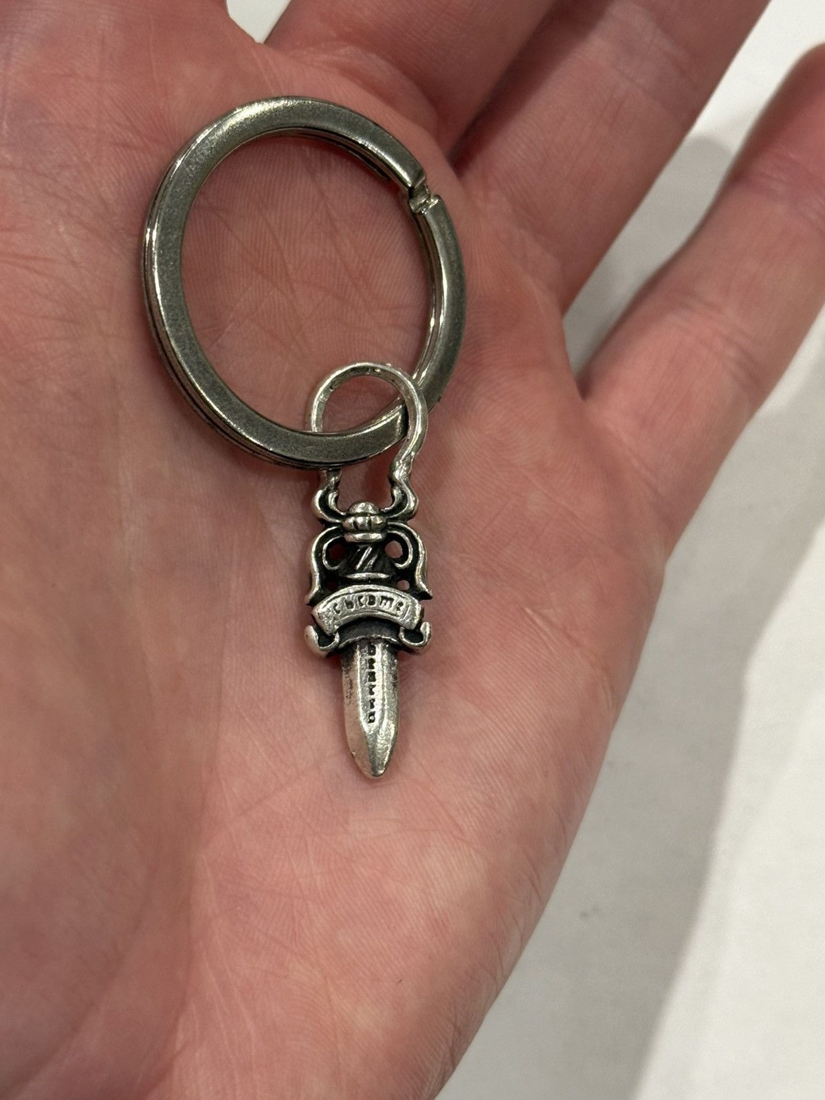 Chrome Hearts Chrome Hearts Dagger Pendant Keychain Silver Split Ring #5 Size ONE SIZE - 6 Thumbnail