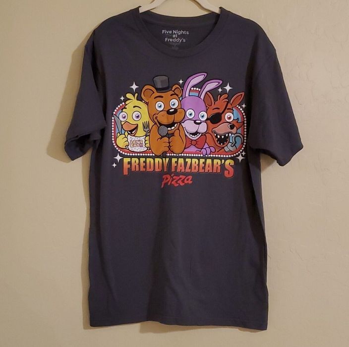 Fruit Of The Loom Nights at Freddy #39 s Freddy Fazbear #39 s Pizza Gray T Fruit Of The Loom Nights at Freddy #39 s Freddy Fazbear #39 s Pizza Gray T