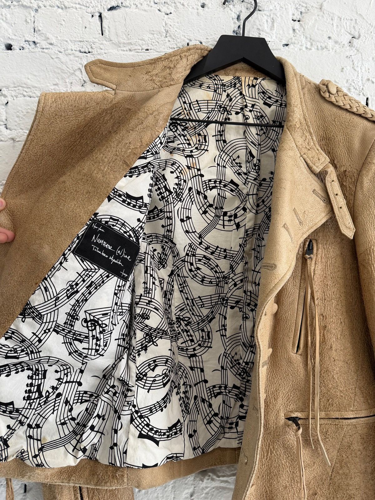 Number (N)ine S/S 2007 NUMBER NINE NAPOLEON BLISTERED LEATHER JACKET Size US M / EU 48-50 / 2 - 4 Thumbnail