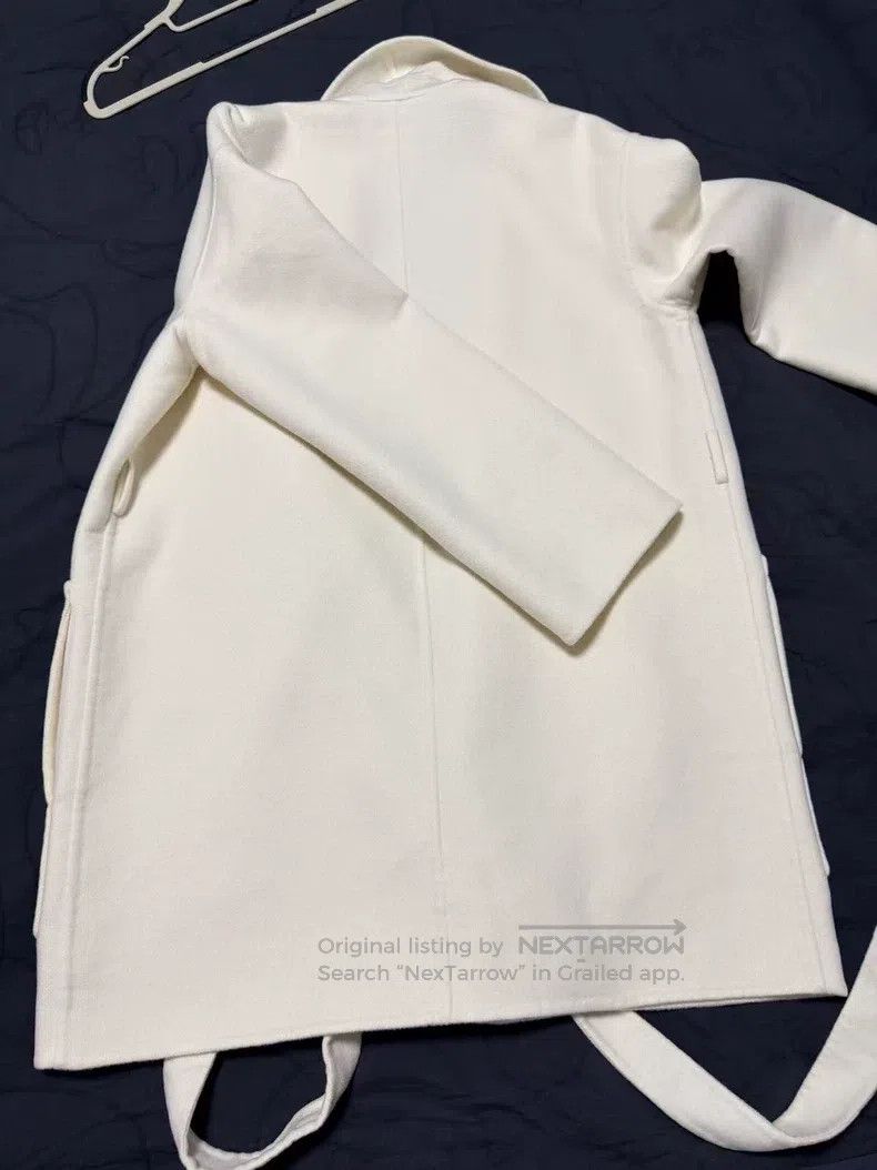 Hermes Hermes Cream-colored cashmere coat Size XS / US 0-2 / IT 36-38 - 3 Thumbnail