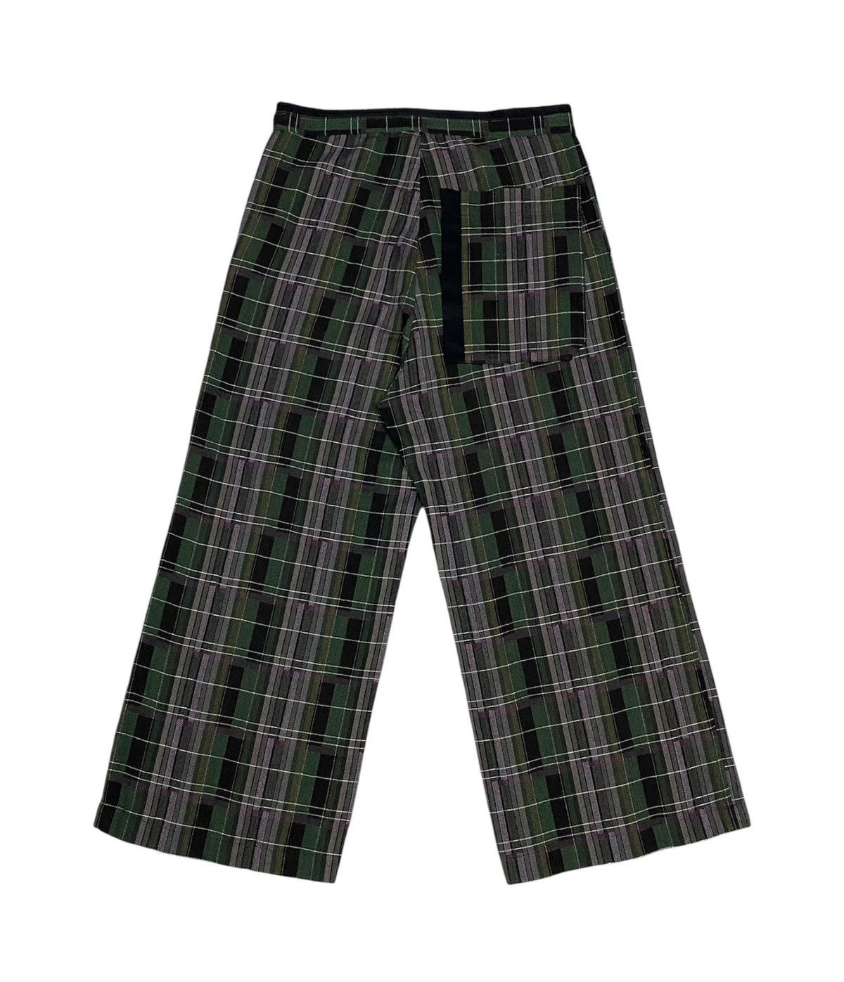 Y's Y’s Yohji Yamamoto Tartan Check Wide-Leg Trousers Size US 31 - 2 Thumbnail