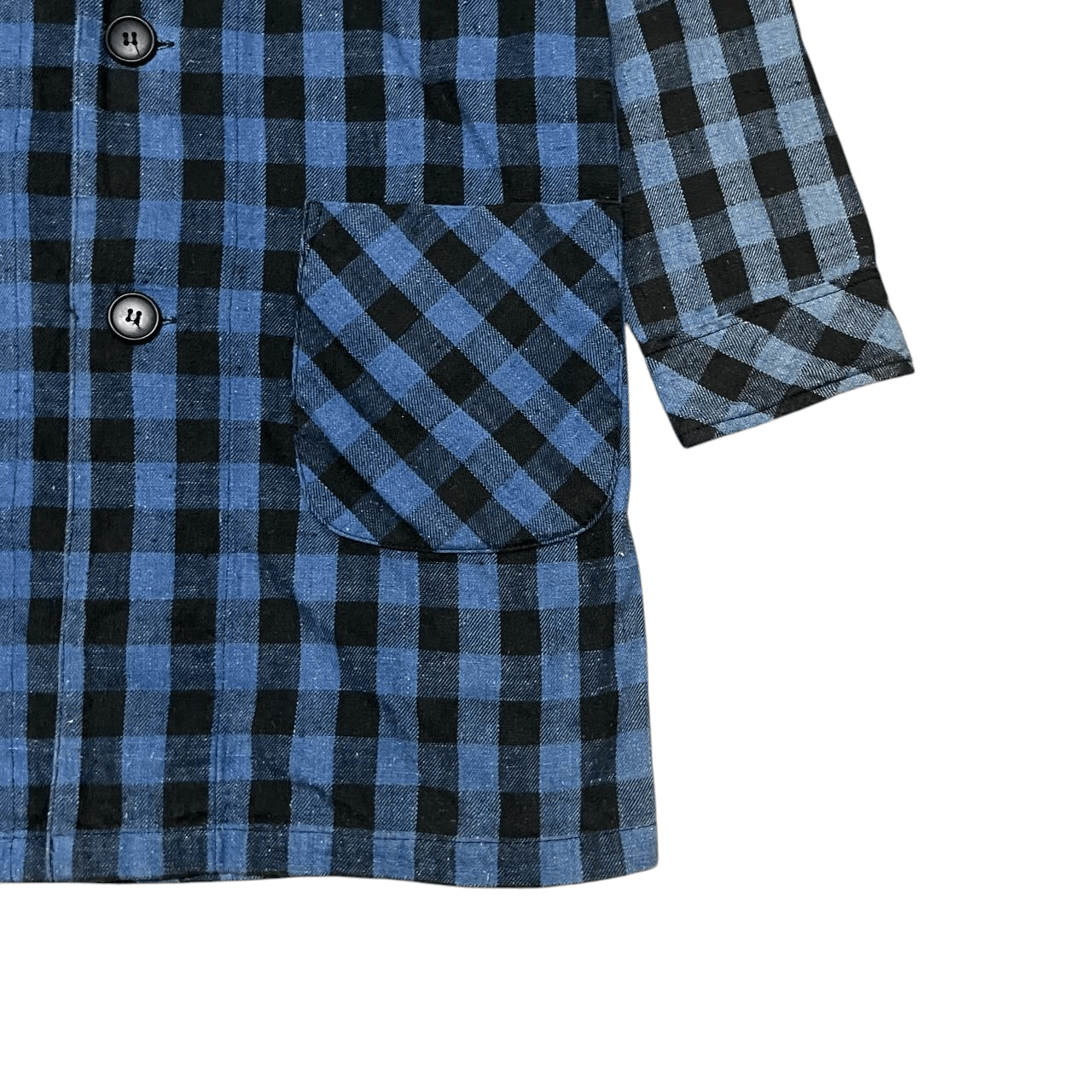Blue Blue Japan Vintage Blue Blue Japan Indigo Dye Plaid Jacket Size US S / EU 44-46 / 1 - 4 Thumbnail