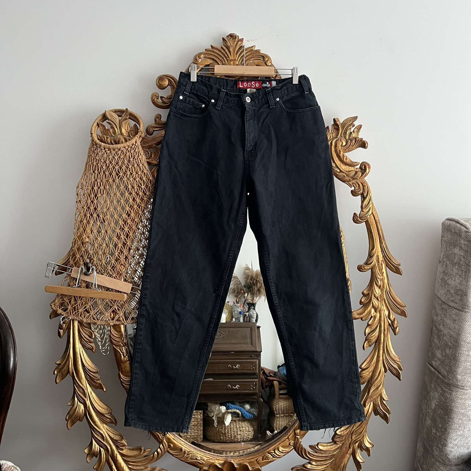 Levi's Vintage 90s Levi’s Silvertab faded black distressed Size US 32 / EU 48 - 1 Thumbnail