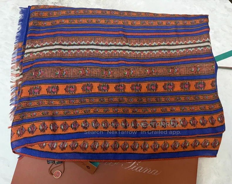 Loro Piana Loro Piana Autumn/Winter Cashmere and Silk Scarf (70% Cash Size ONE SIZE - 4 Thumbnail