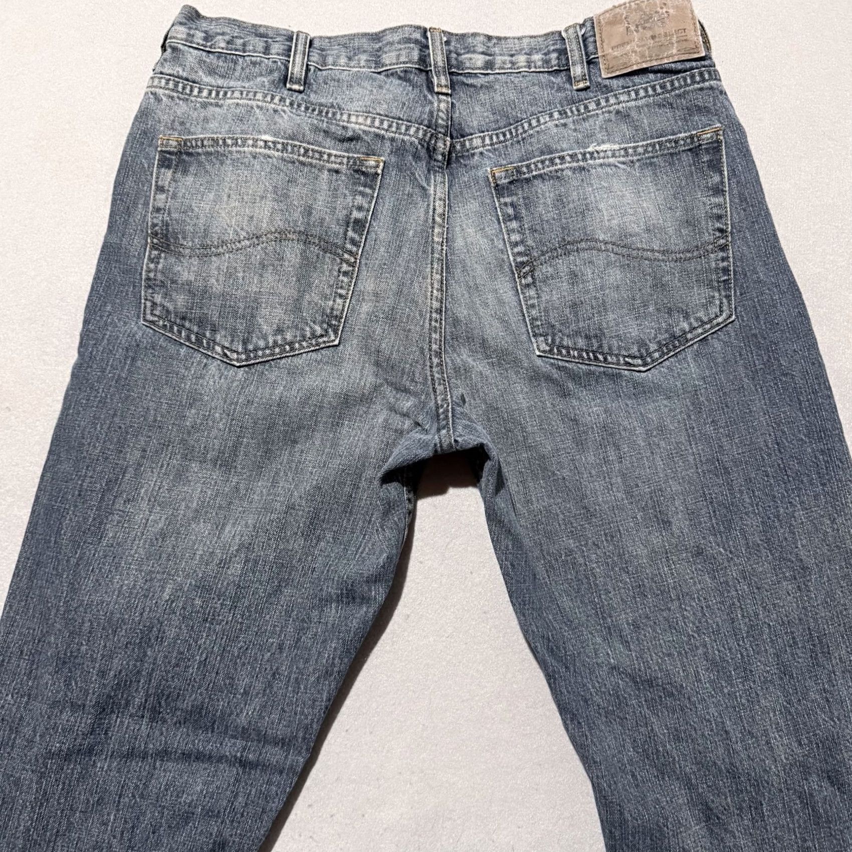 Lee Lee Jeans Men Jeans Blue Distressed Mid Rise Straight Zip Fly 34x31 Size US 34 / EU 50 - 4 Thumbnail