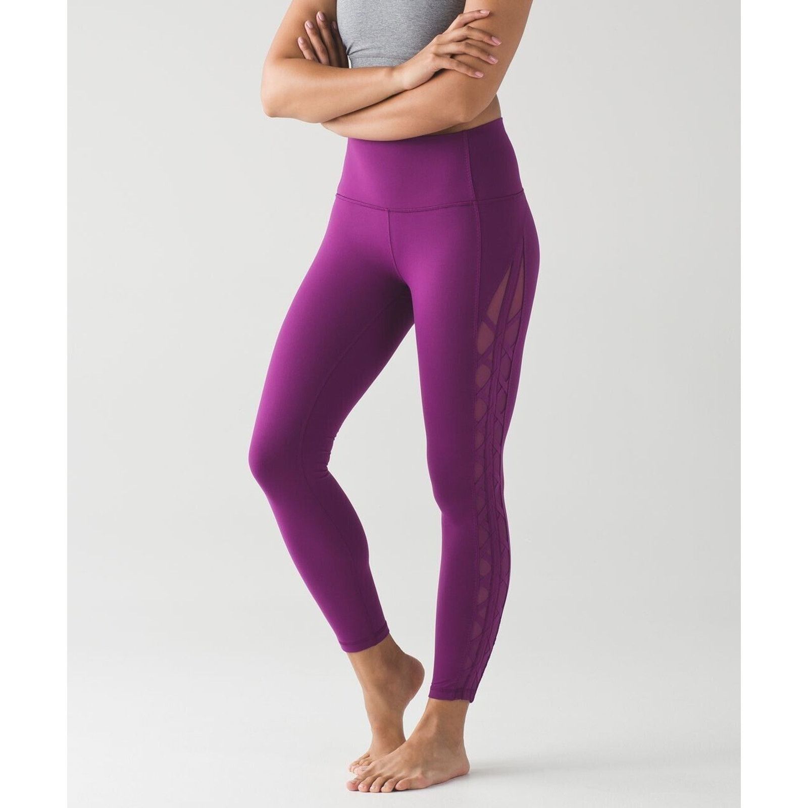 Lululemon Lululemon High Times Rhythm Leggings in Chilled Grape Size 6 Size 28" / US 6 / IT 42 - 3 Thumbnail